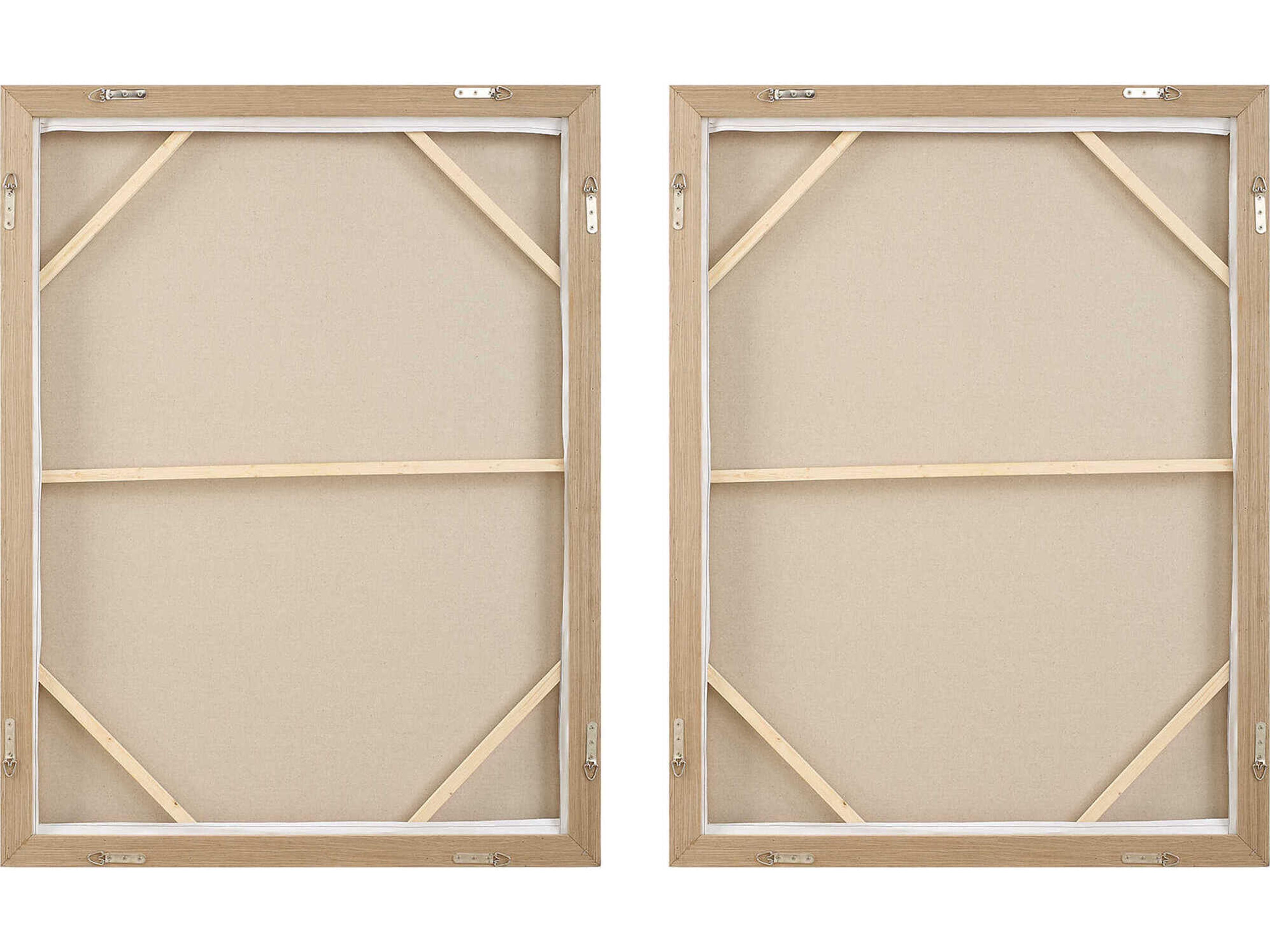 Uttermost Molten Patina Framed Canvases Set of 2