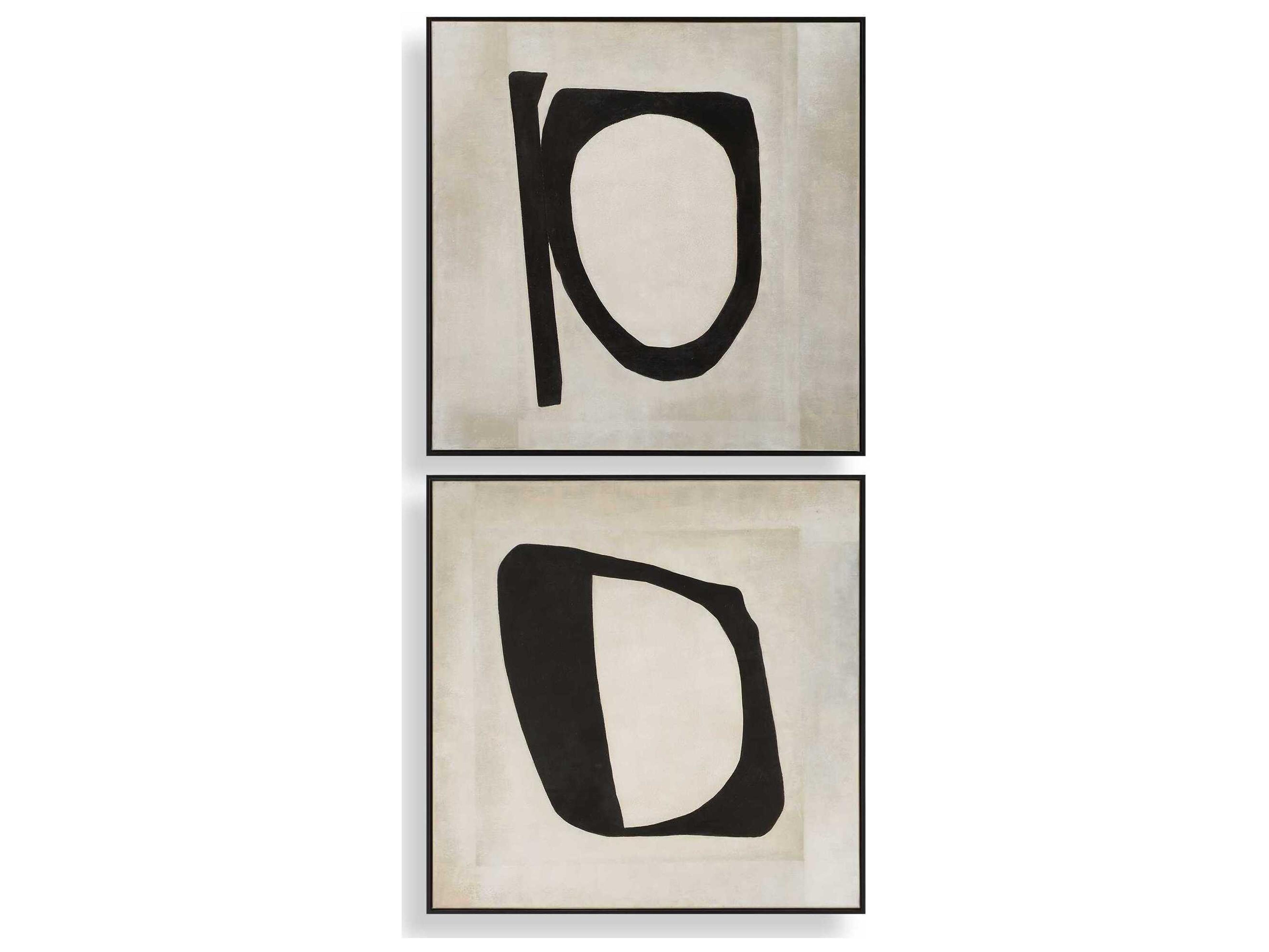 Characters Abstract Art Set of 2