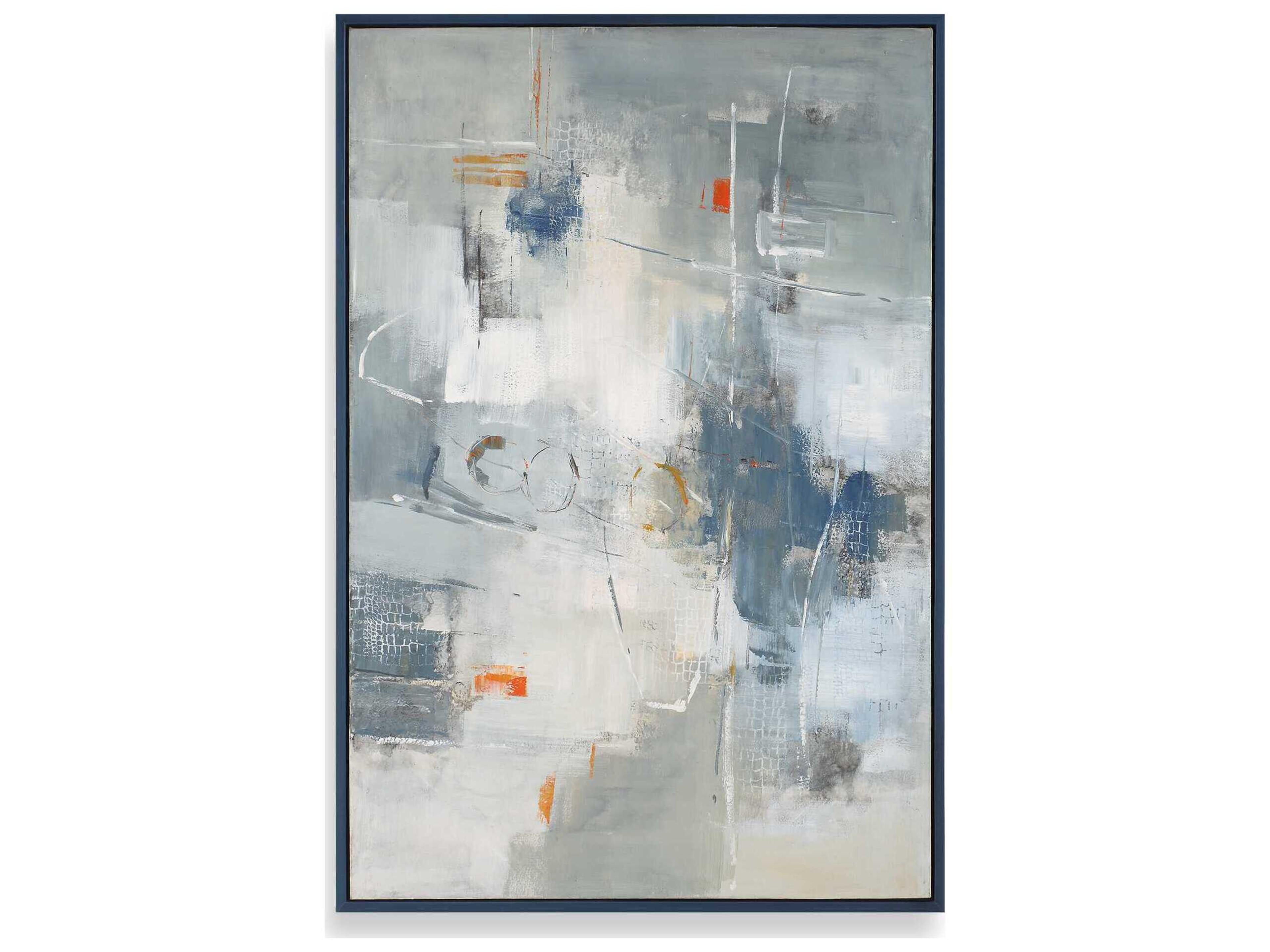 Uttermost Blueprint Hand Painted Modern Art