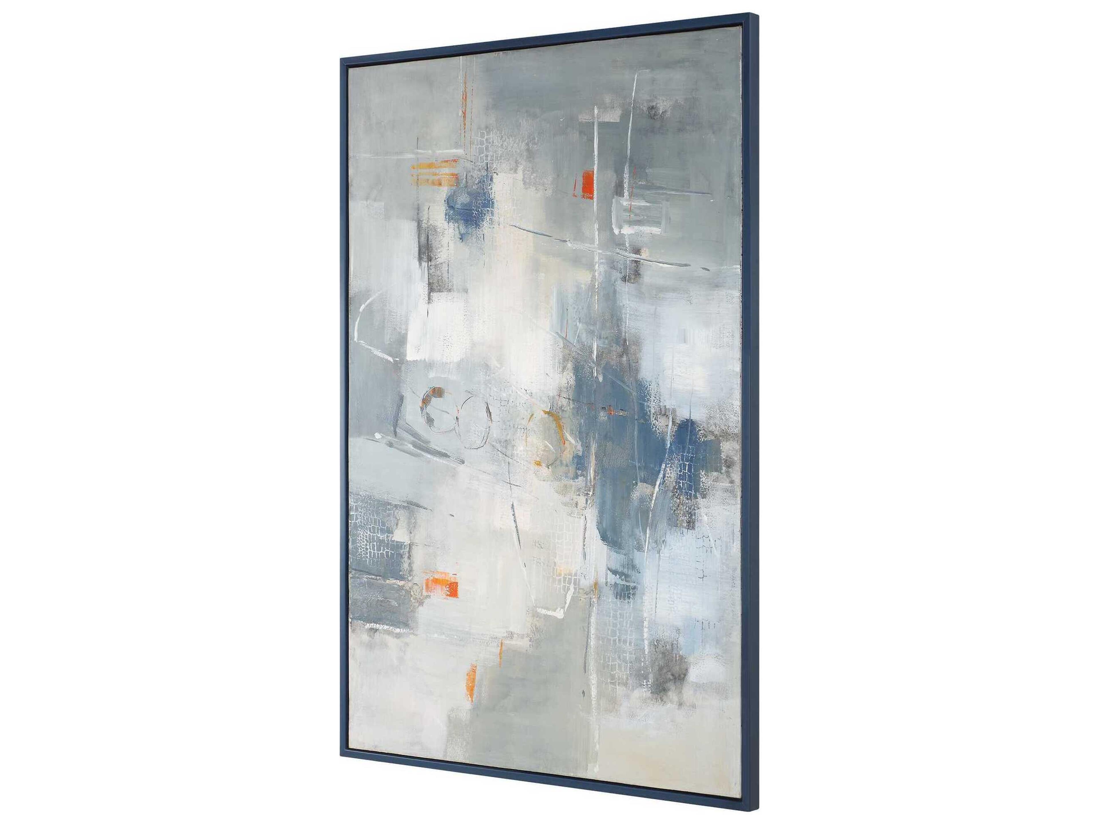 Uttermost Blueprint Hand Painted Modern Art