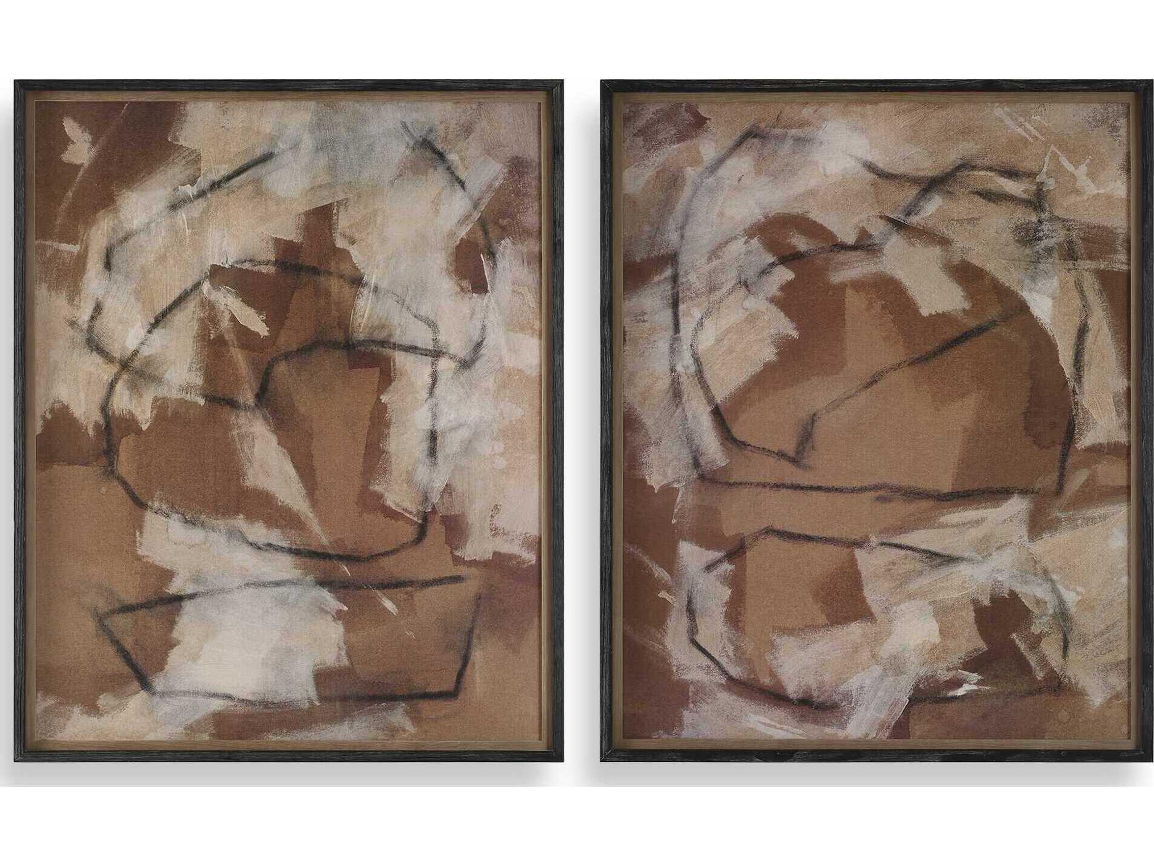 Uttermost Rush & Dash Framed Prints Set of 2