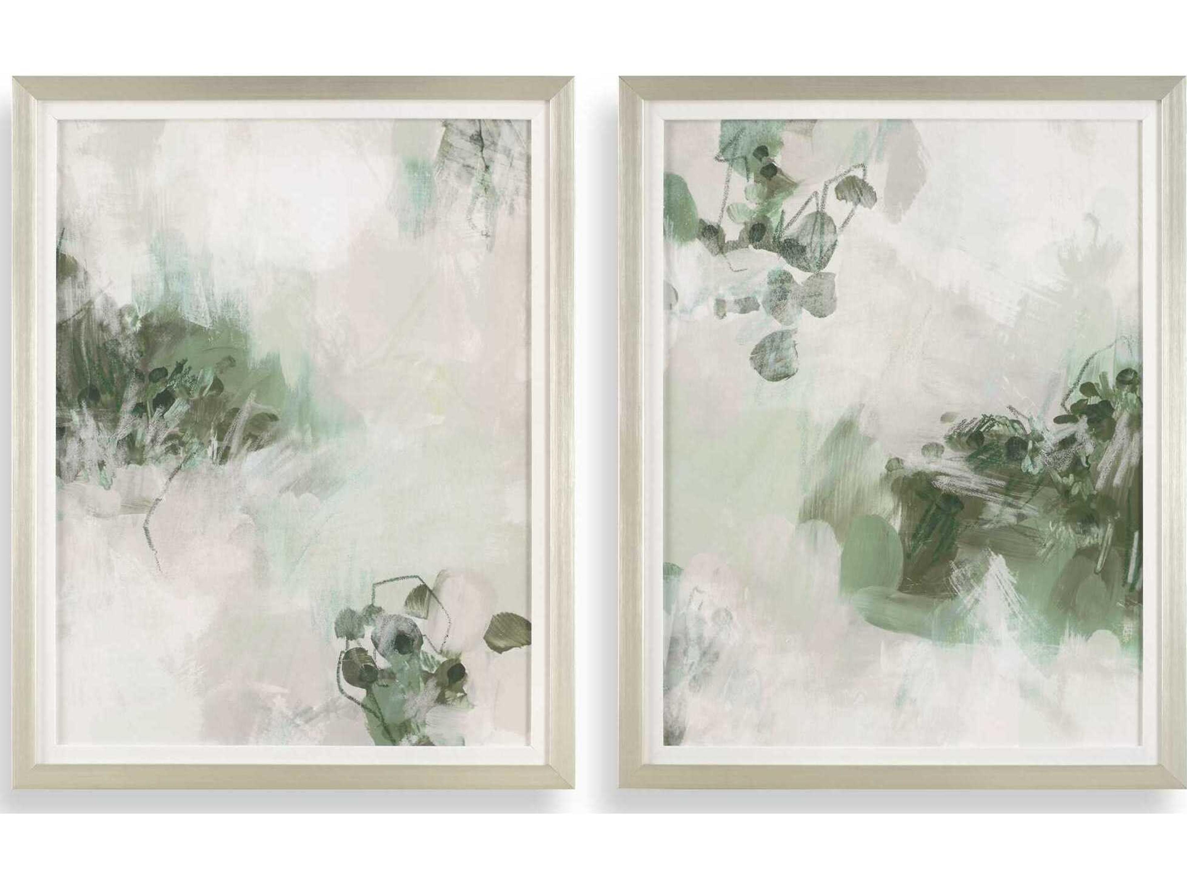 Heat of the Moment Hand Painted Canvas Set of 2