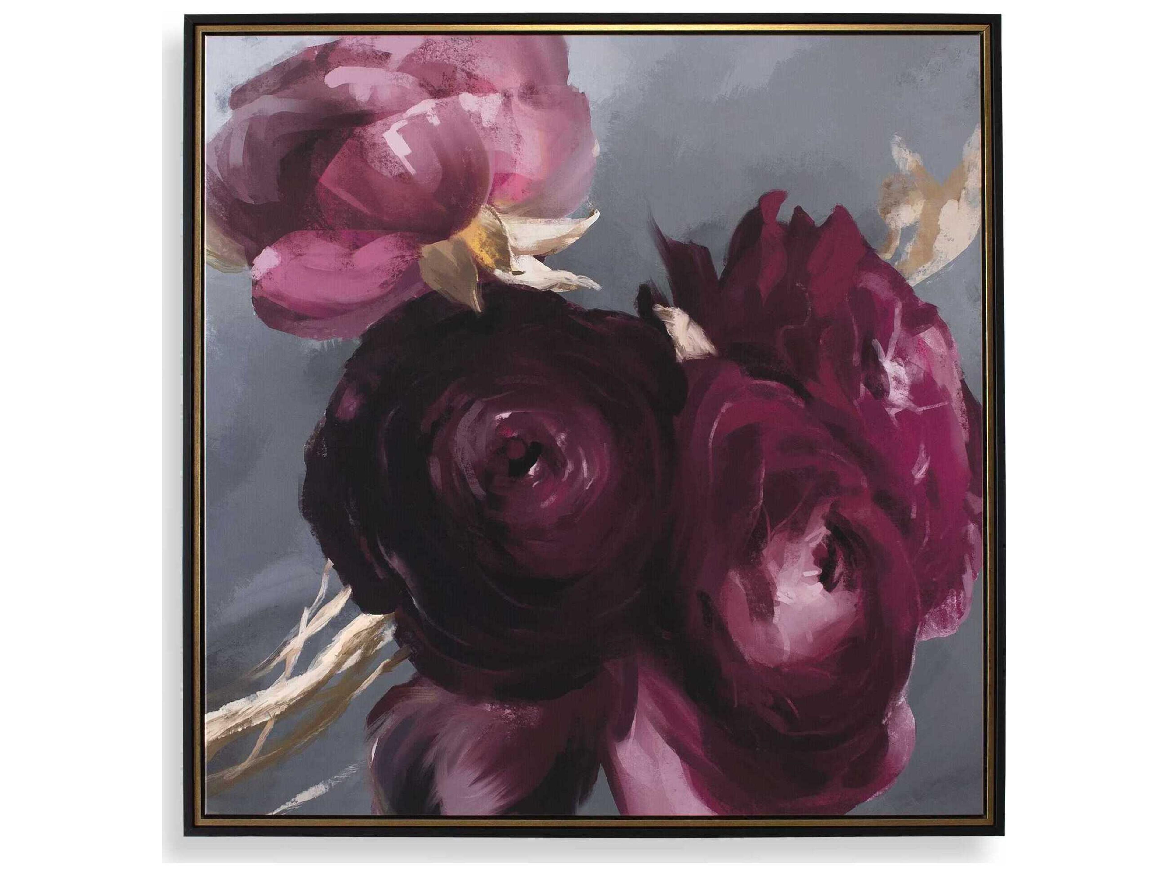 Plum Ranculus Framed Floral Art