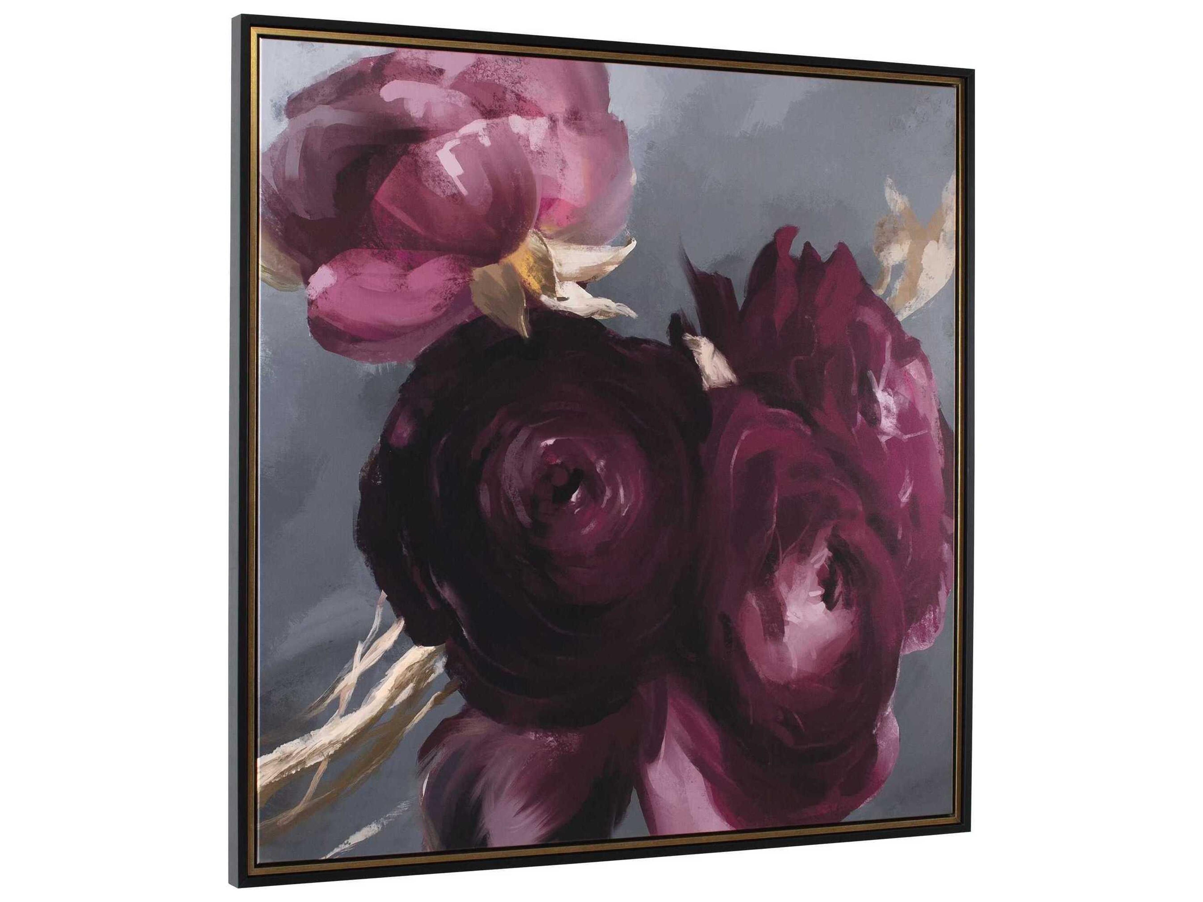 Uttermost Plum Ranculus Framed Floral Art