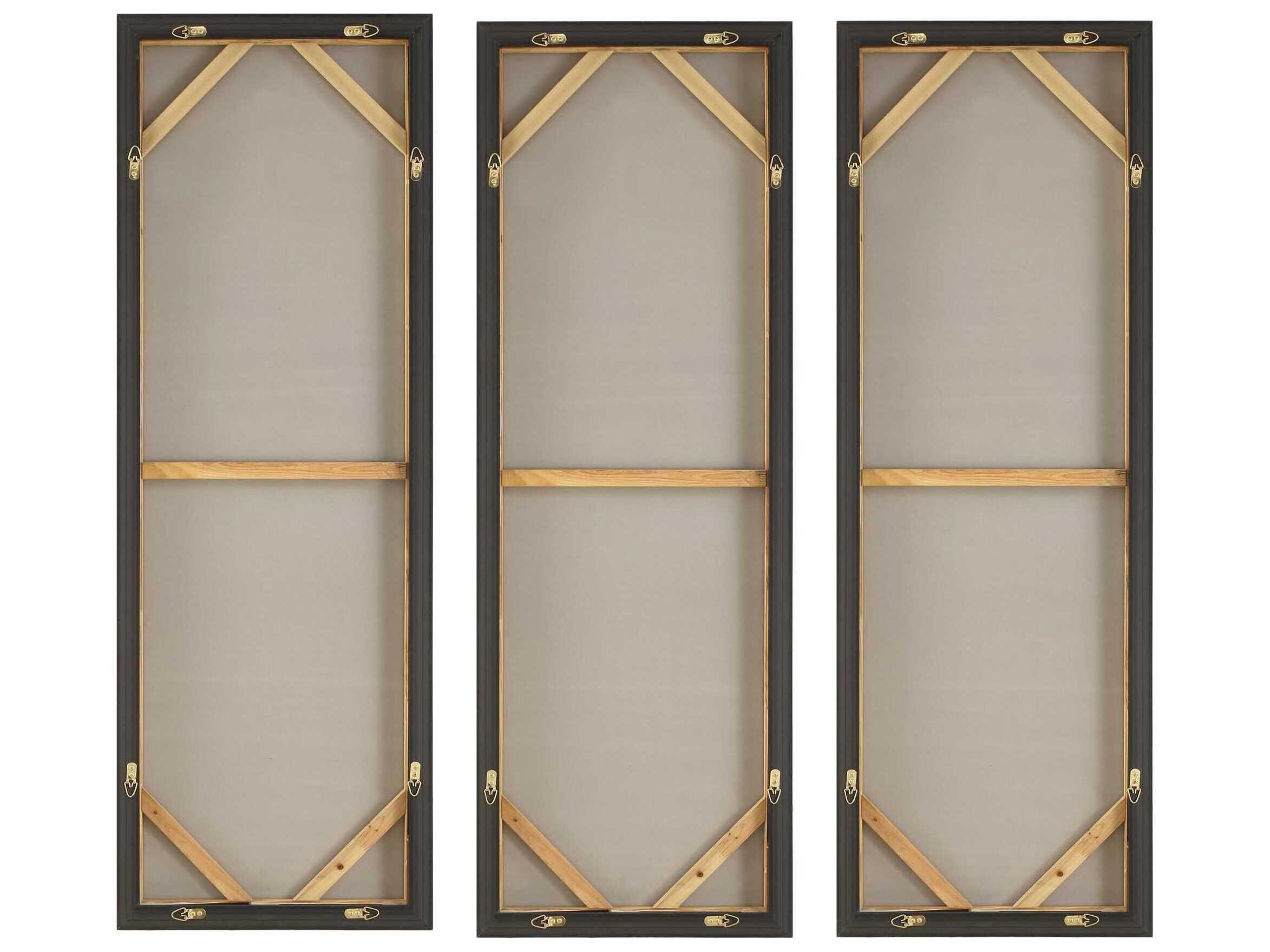 Uttermost Smoke Break Hand Painted Modern Art Set of 3