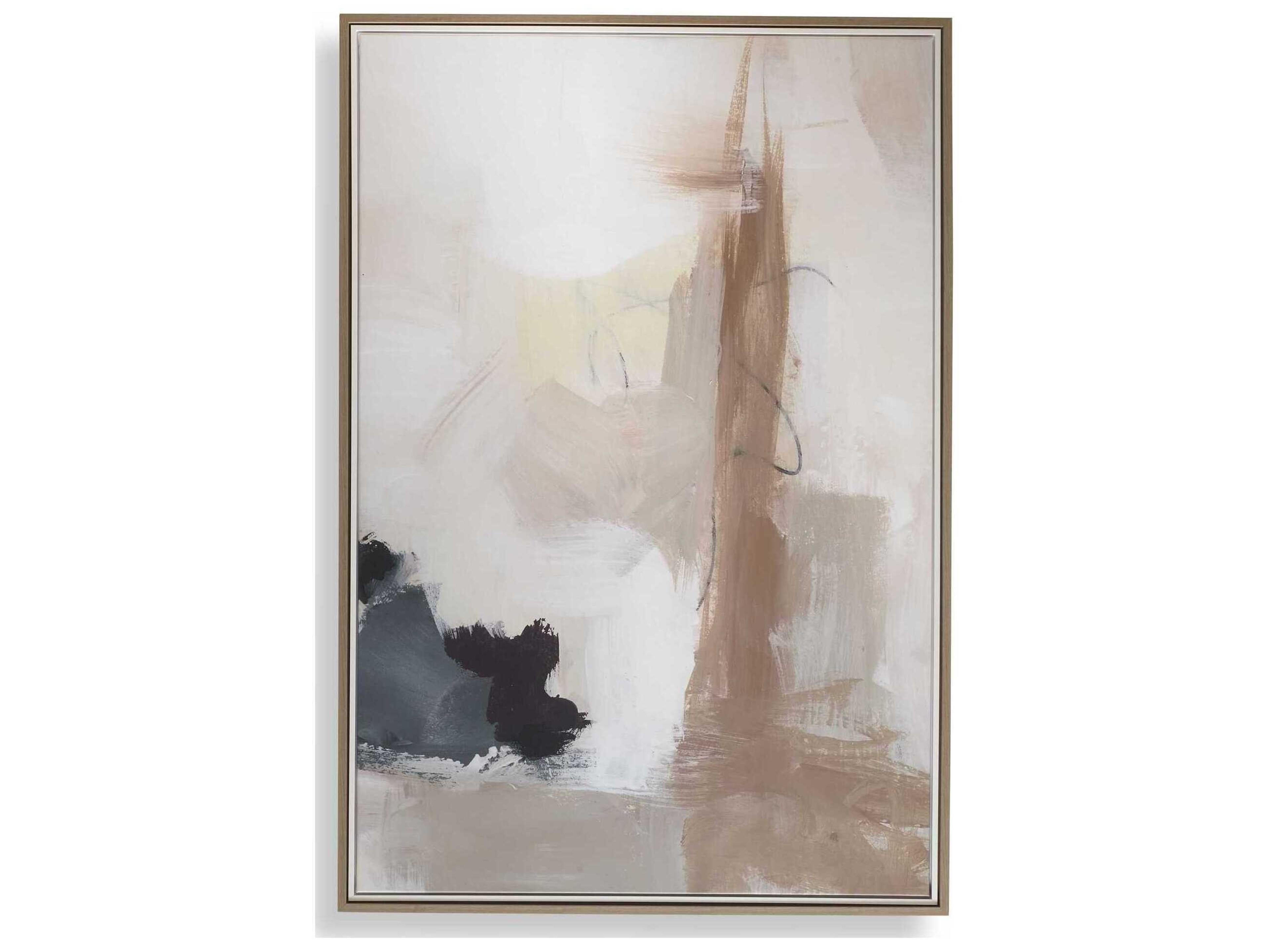 Uttermost Bluster Framed Abstract Canvas Art