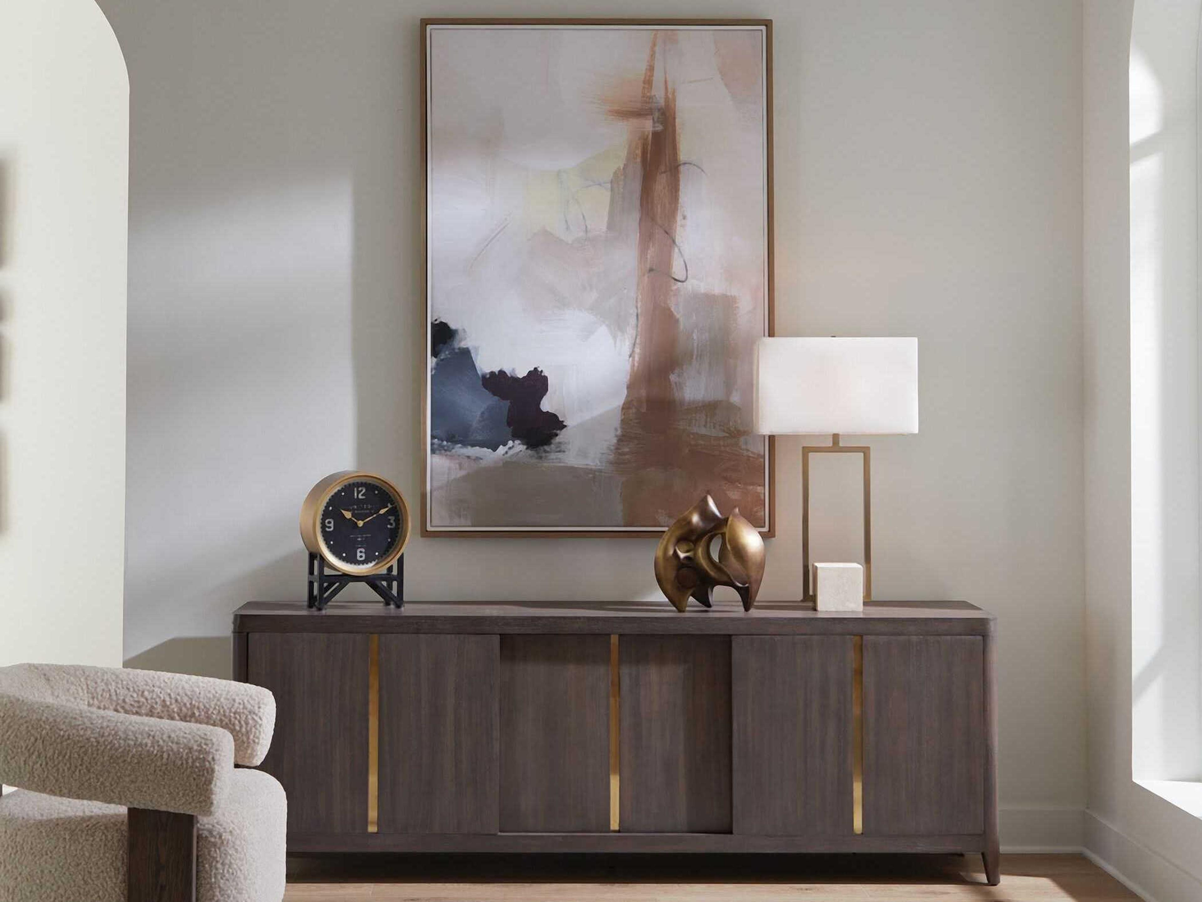 Uttermost Bluster Framed Abstract Canvas Art