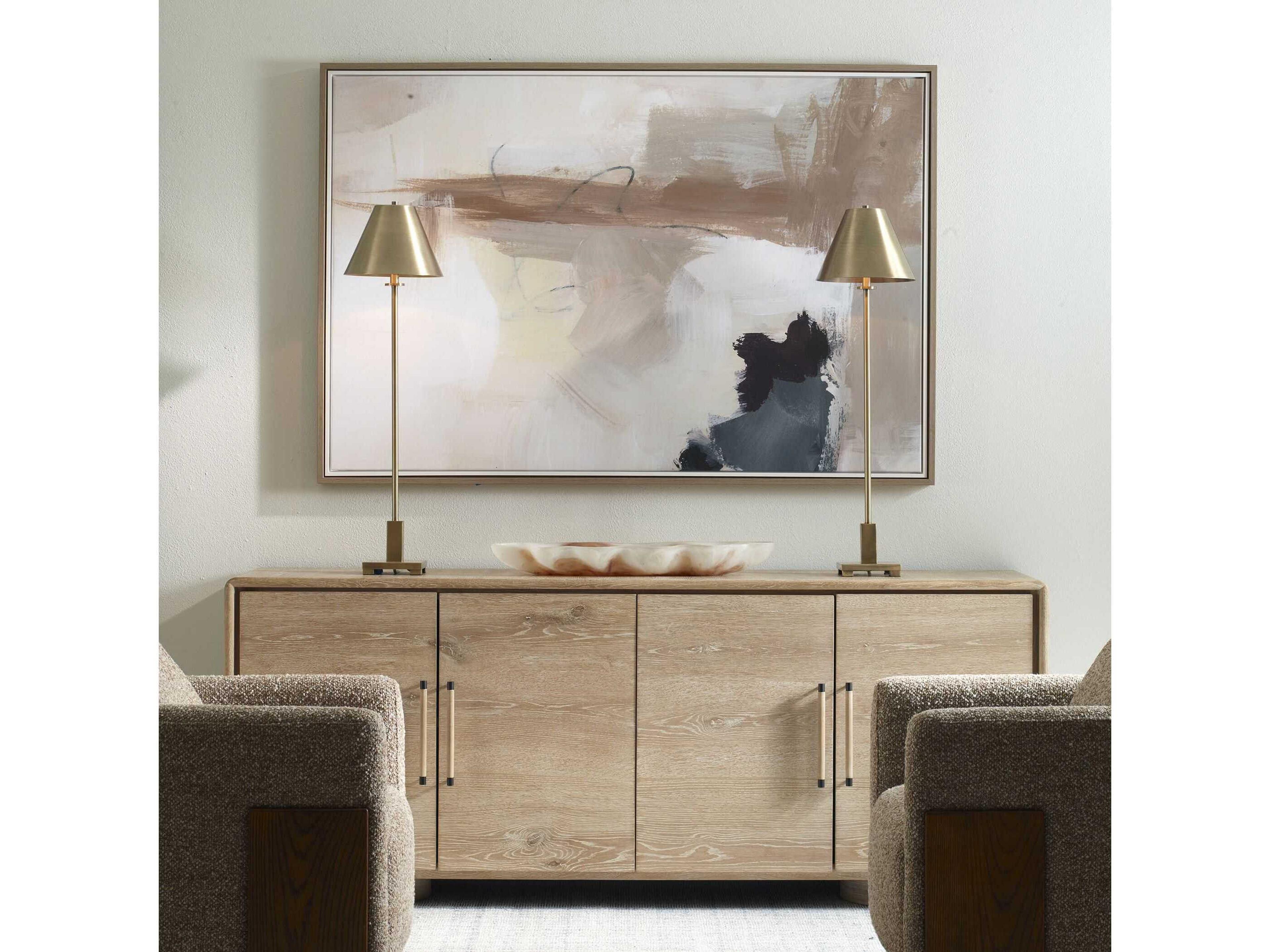 Uttermost Bluster Framed Abstract Canvas Art