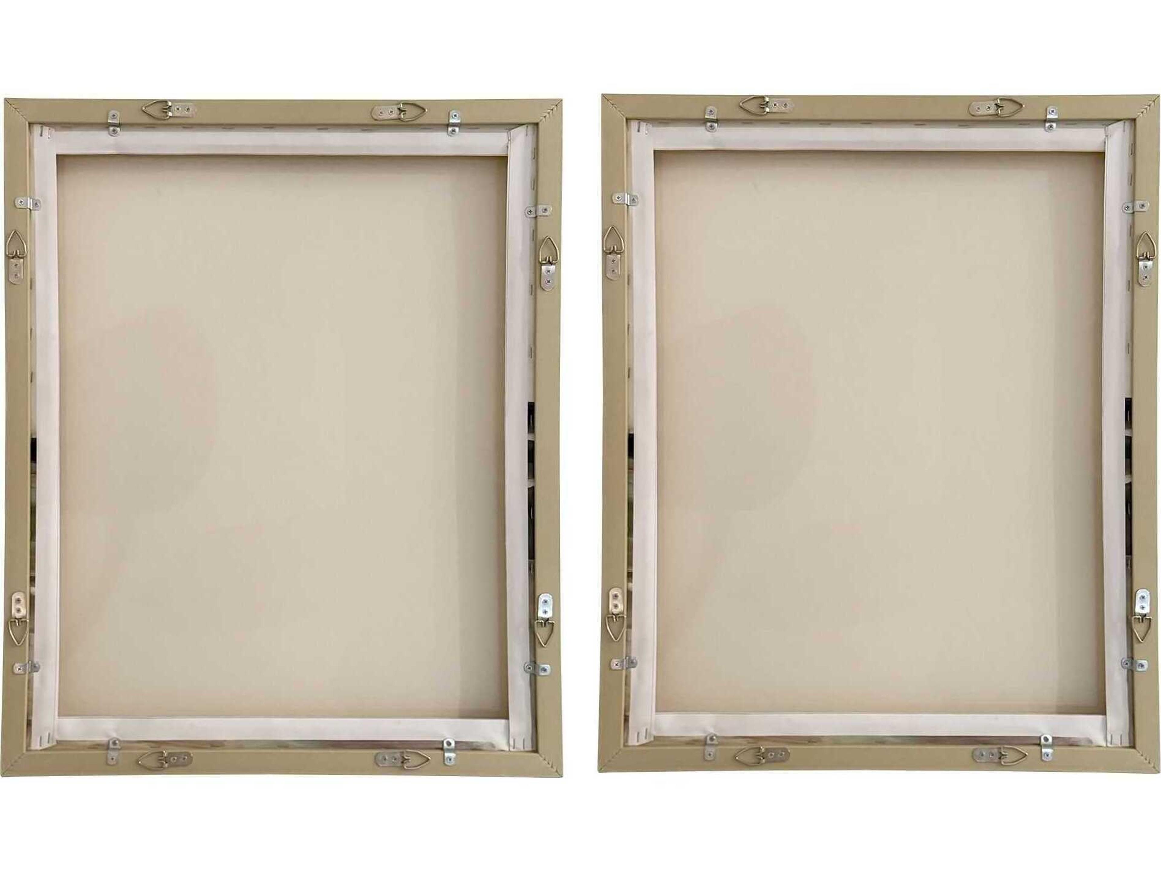 Uttermost Just Peaking Framed Abstract Prints Set of 2