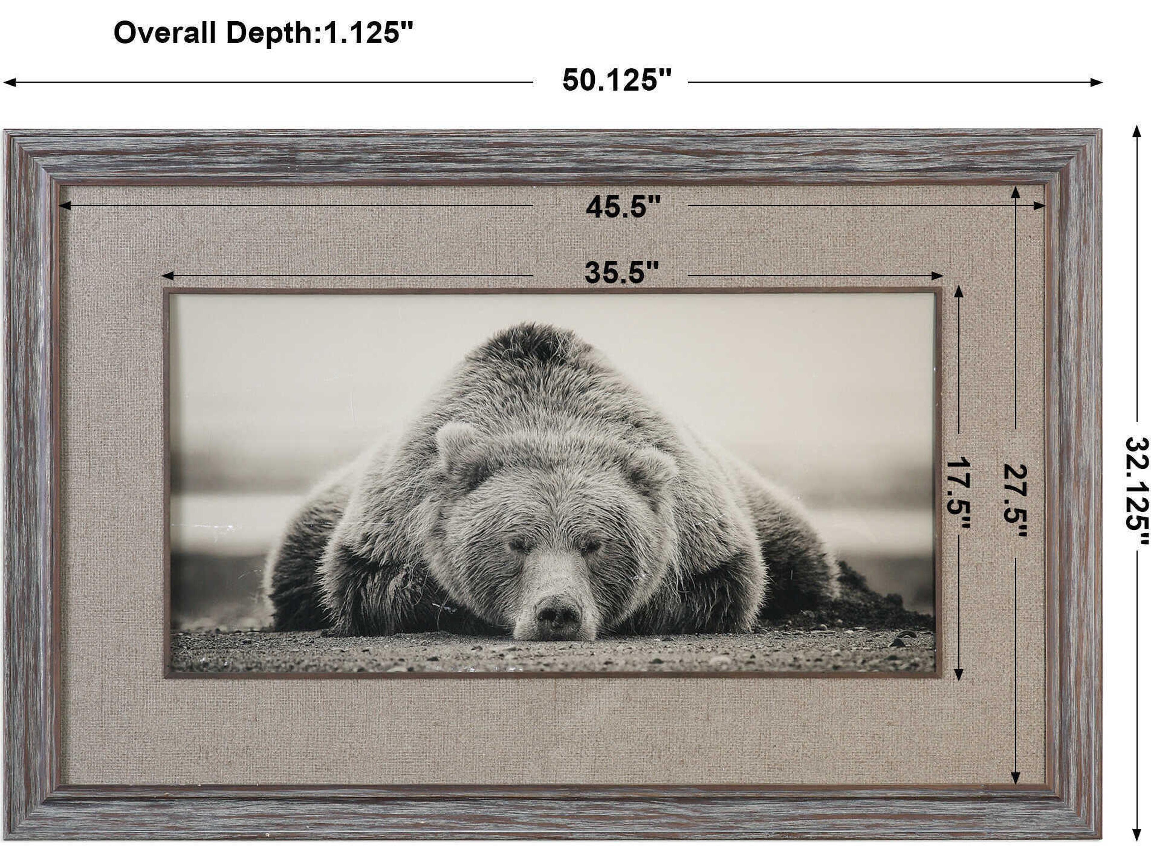 Uttermost Deep Sleep Bear Print
