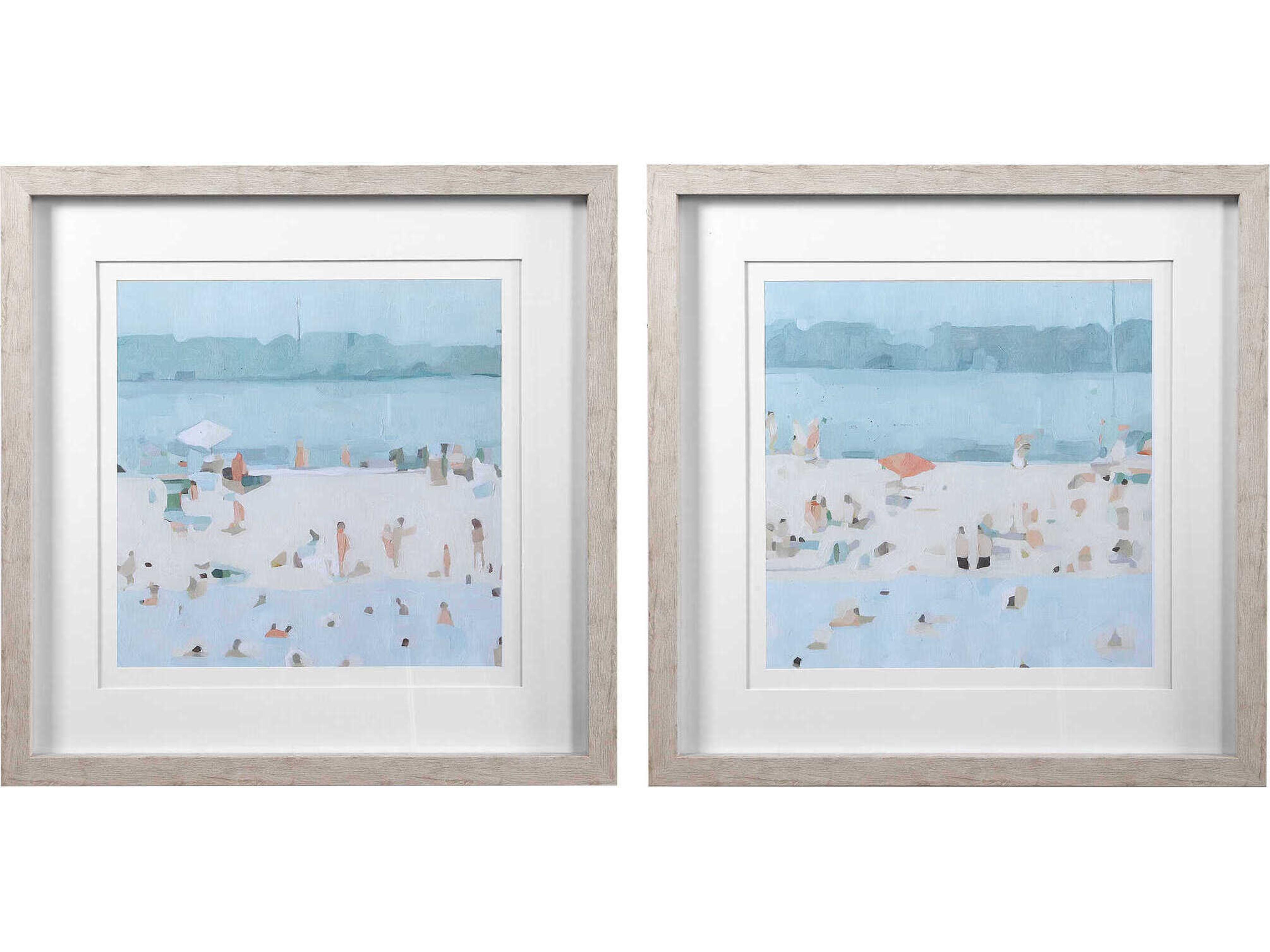 Sea Glass Wall Art Set of 2