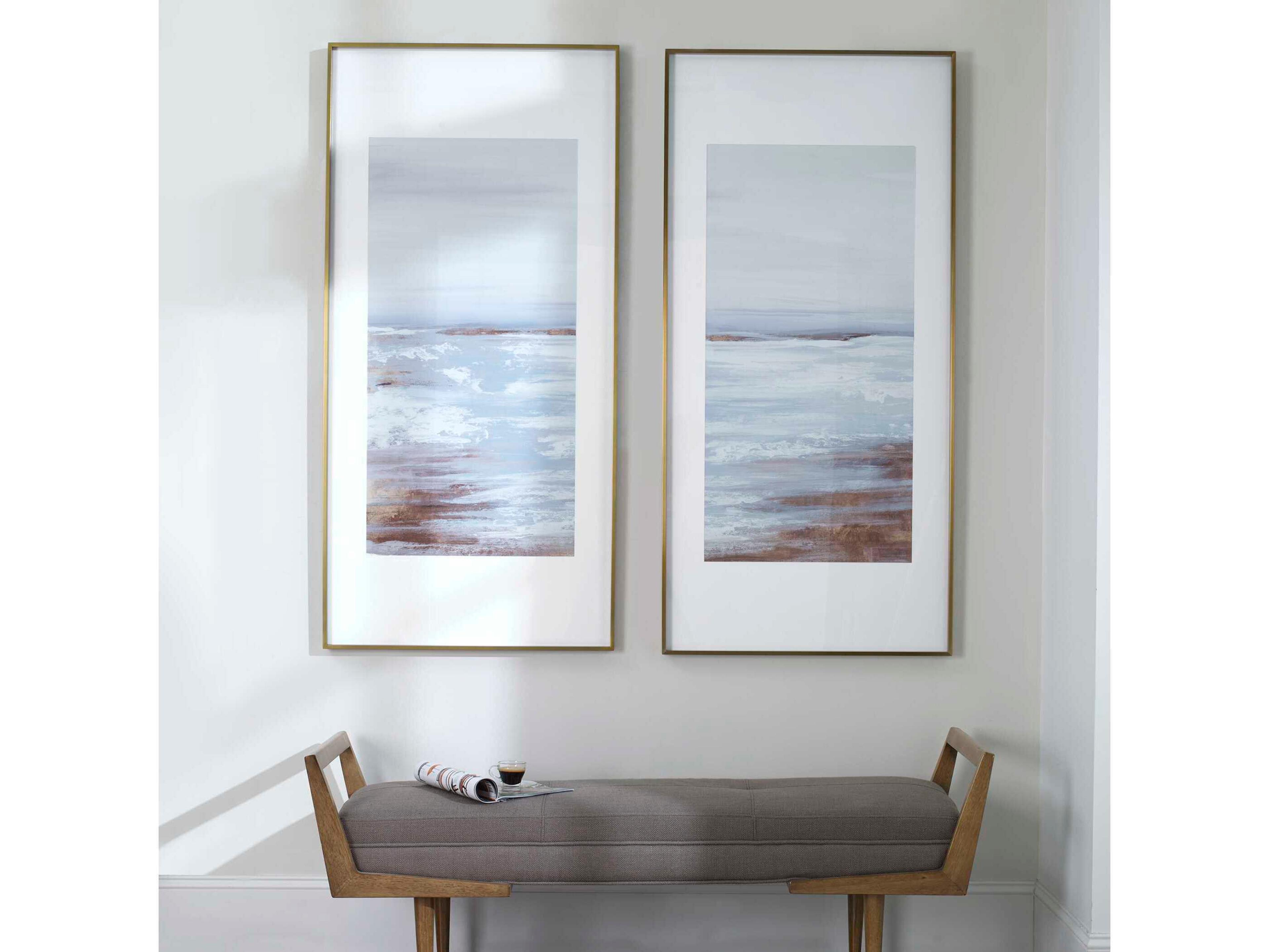 Uttermost Coastline Framed Prints Set of 2
