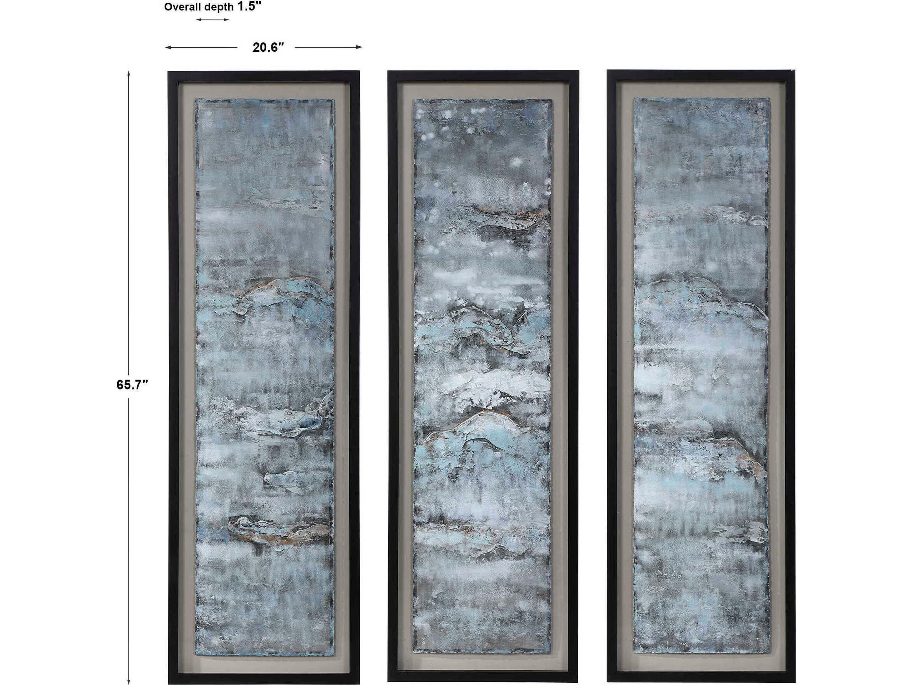 Uttermost Ocean Swell Metal Wall Art Set of 3