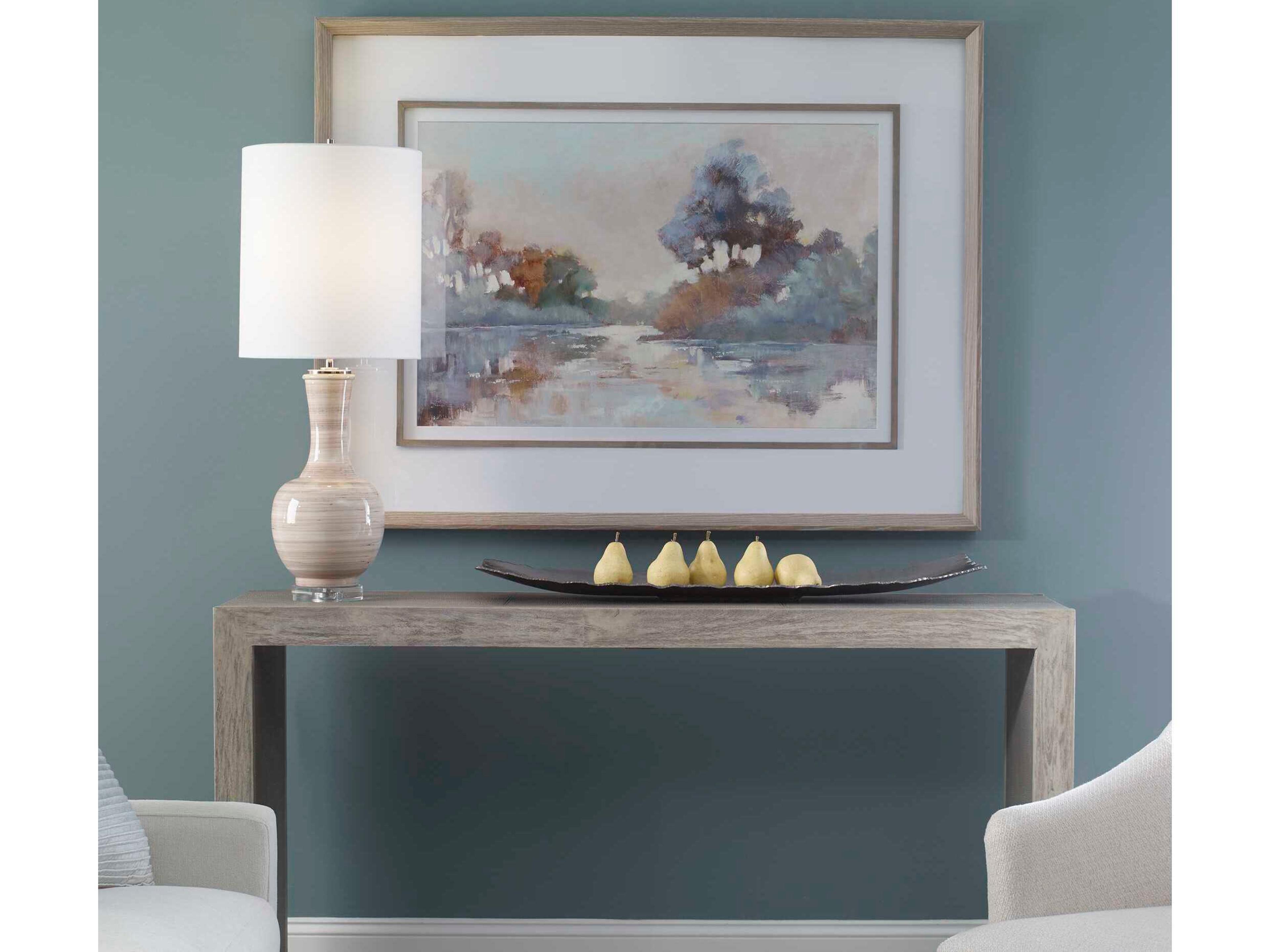 Uttermost Morning Lake Watercolor Framed Print