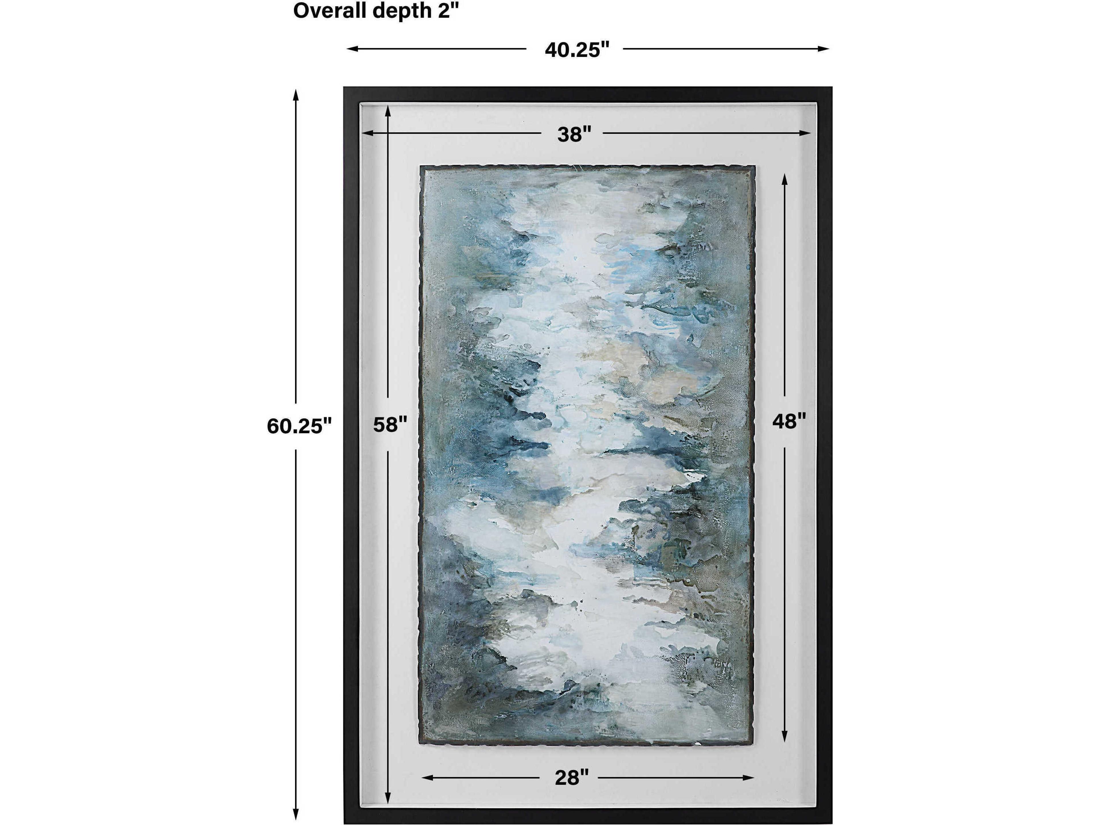 Uttermost Lakeside Grande Framed Abstract Print