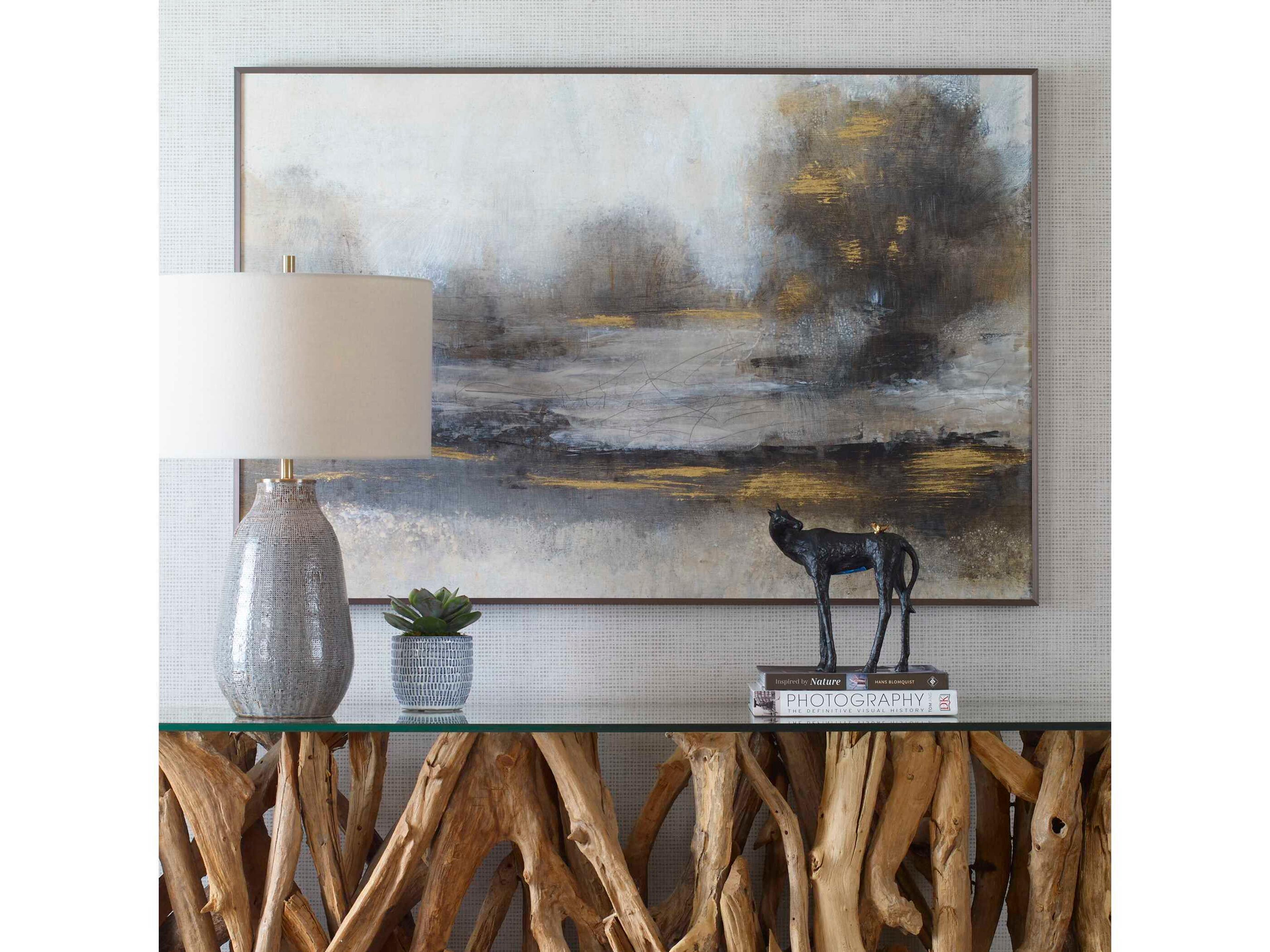 Uttermost Gilt Misty Landscape Framed Print