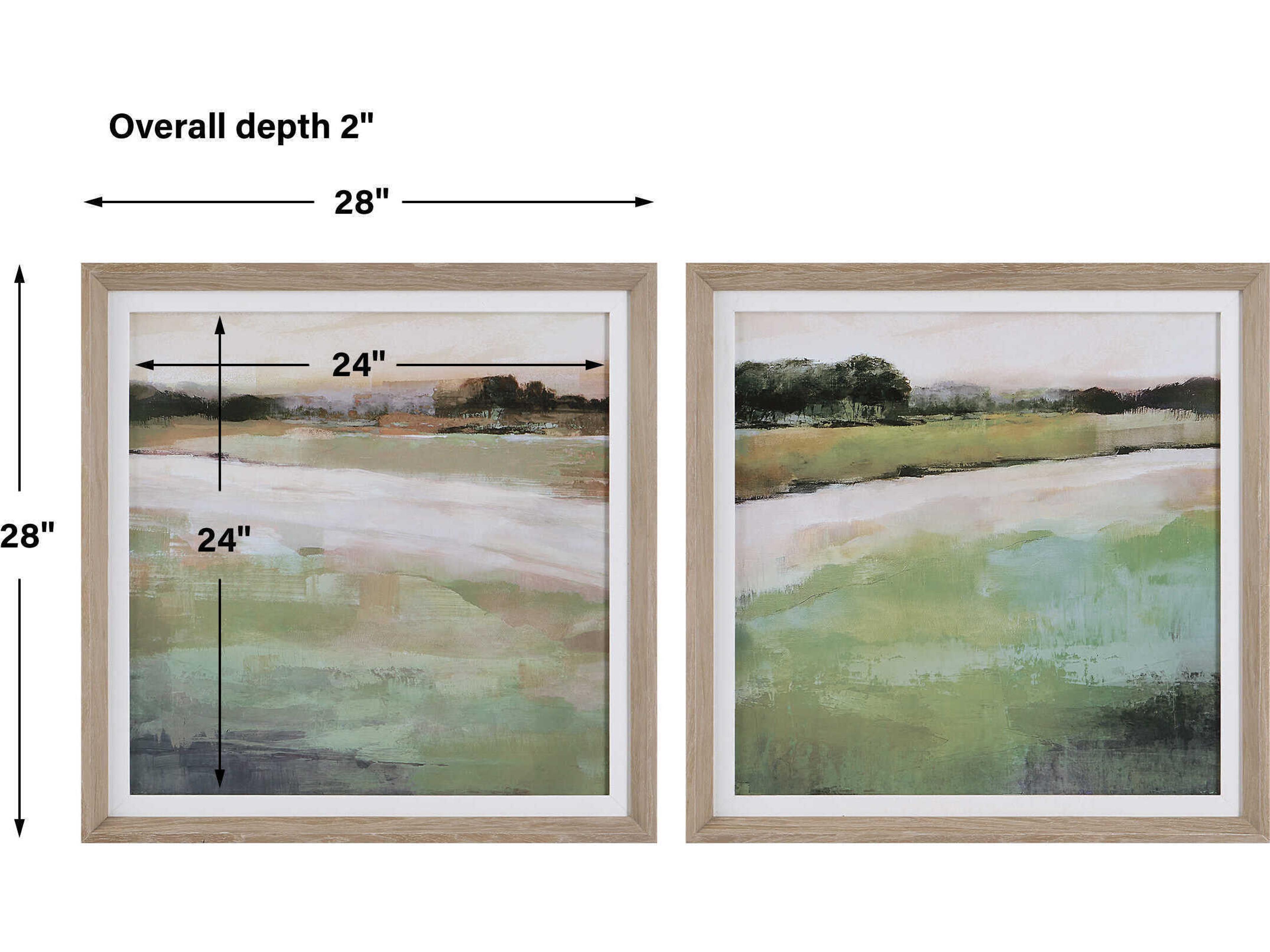 Uttermost Vivid Vista Framed Prints Set of 2