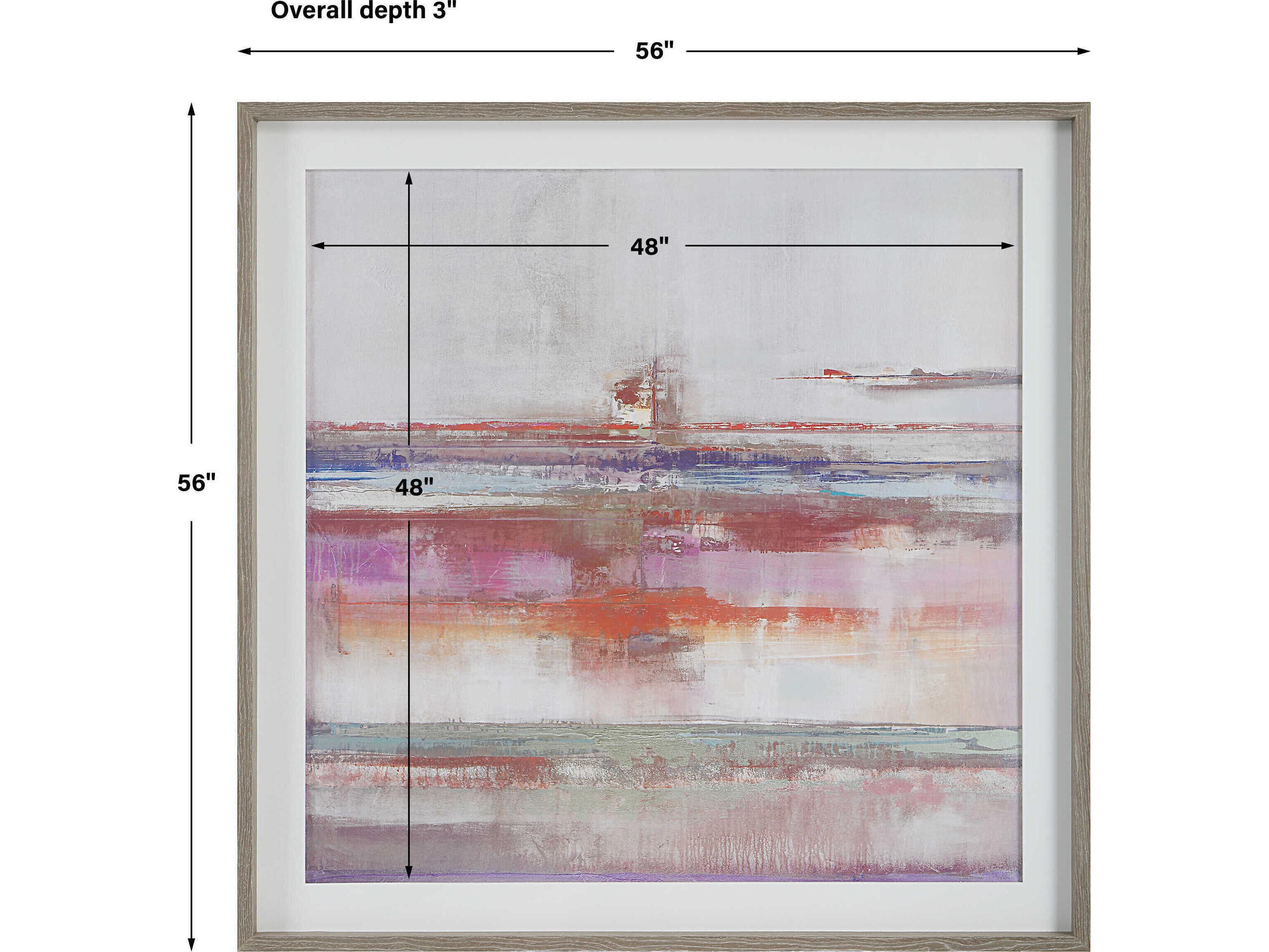 Uttermost Torrent Abstract Art Framed Print