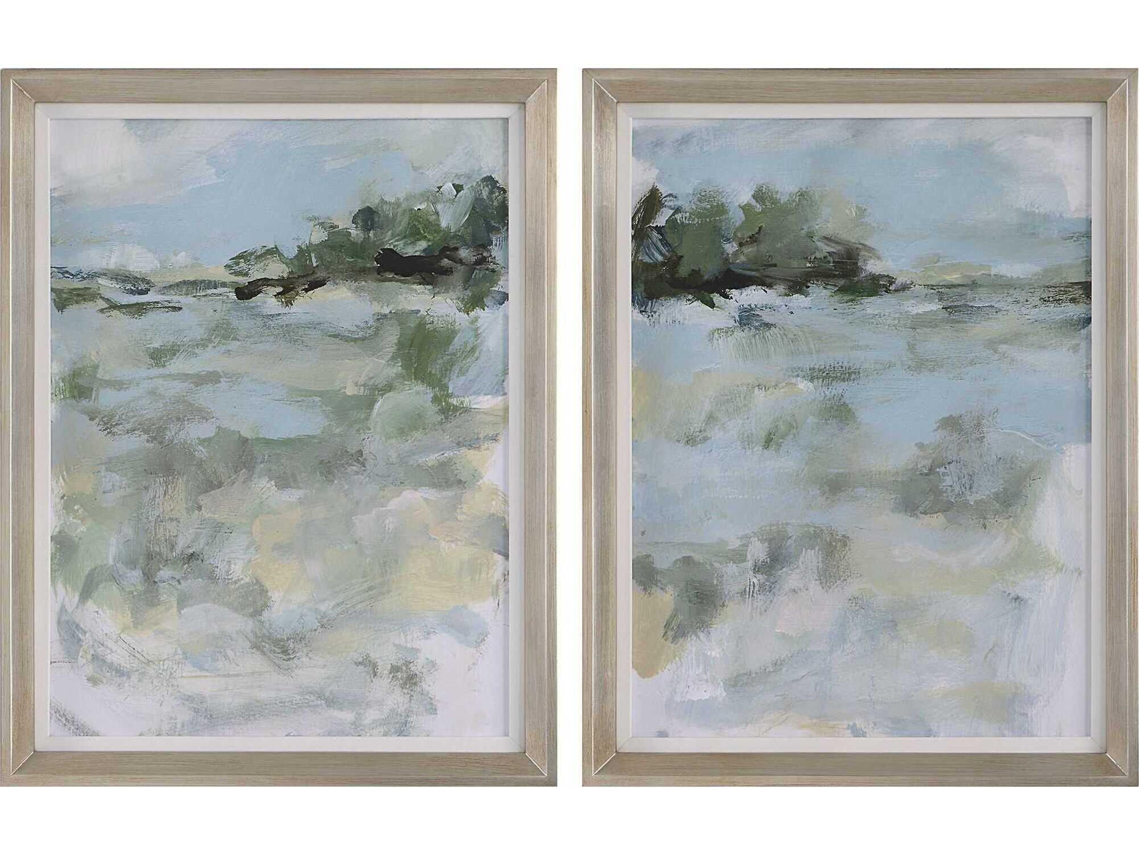 Uttermost Far Away View Framed Prints Set of 2