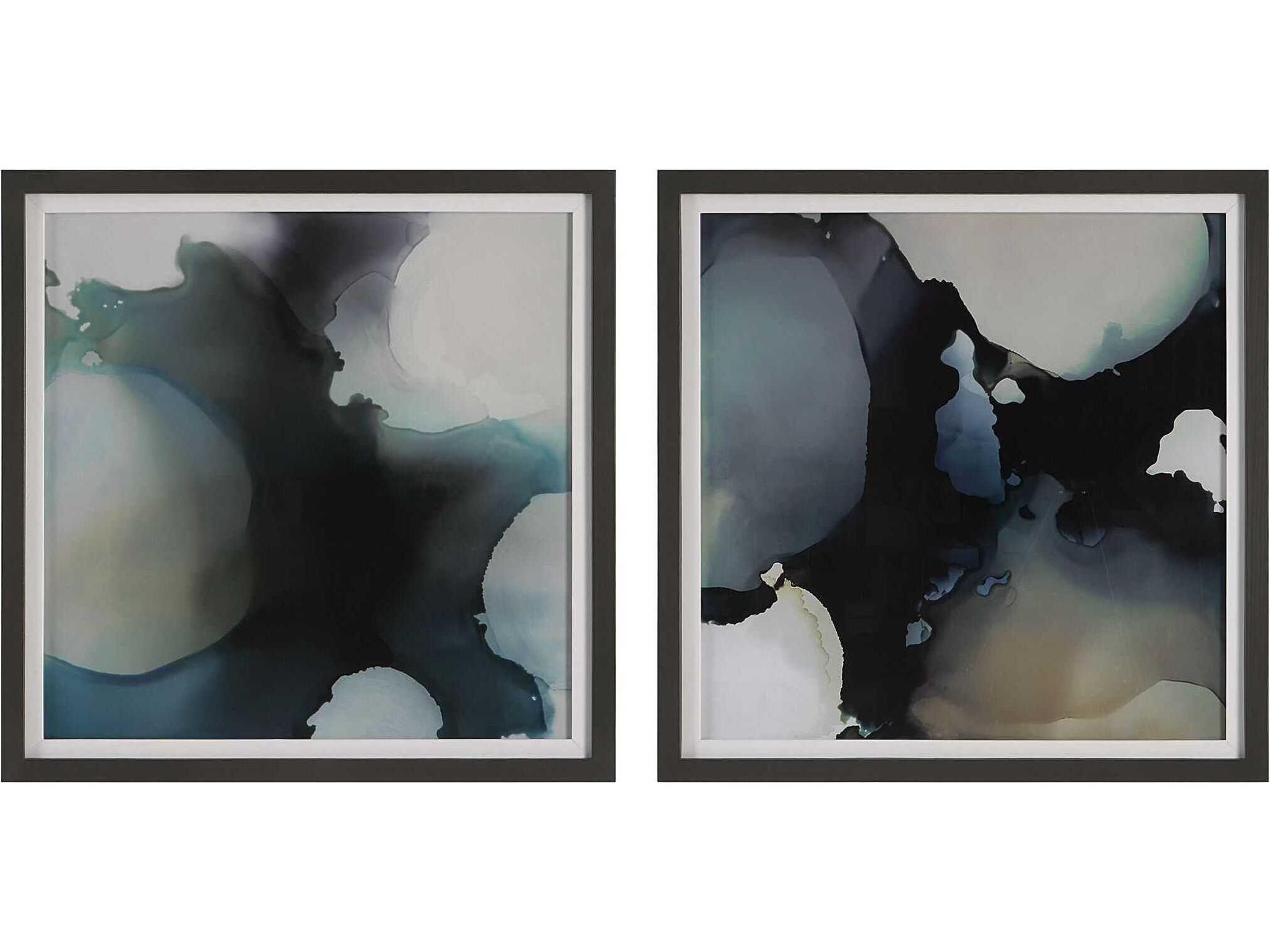 Uttermost Telescopic Abstract Framed Prints Set of 2