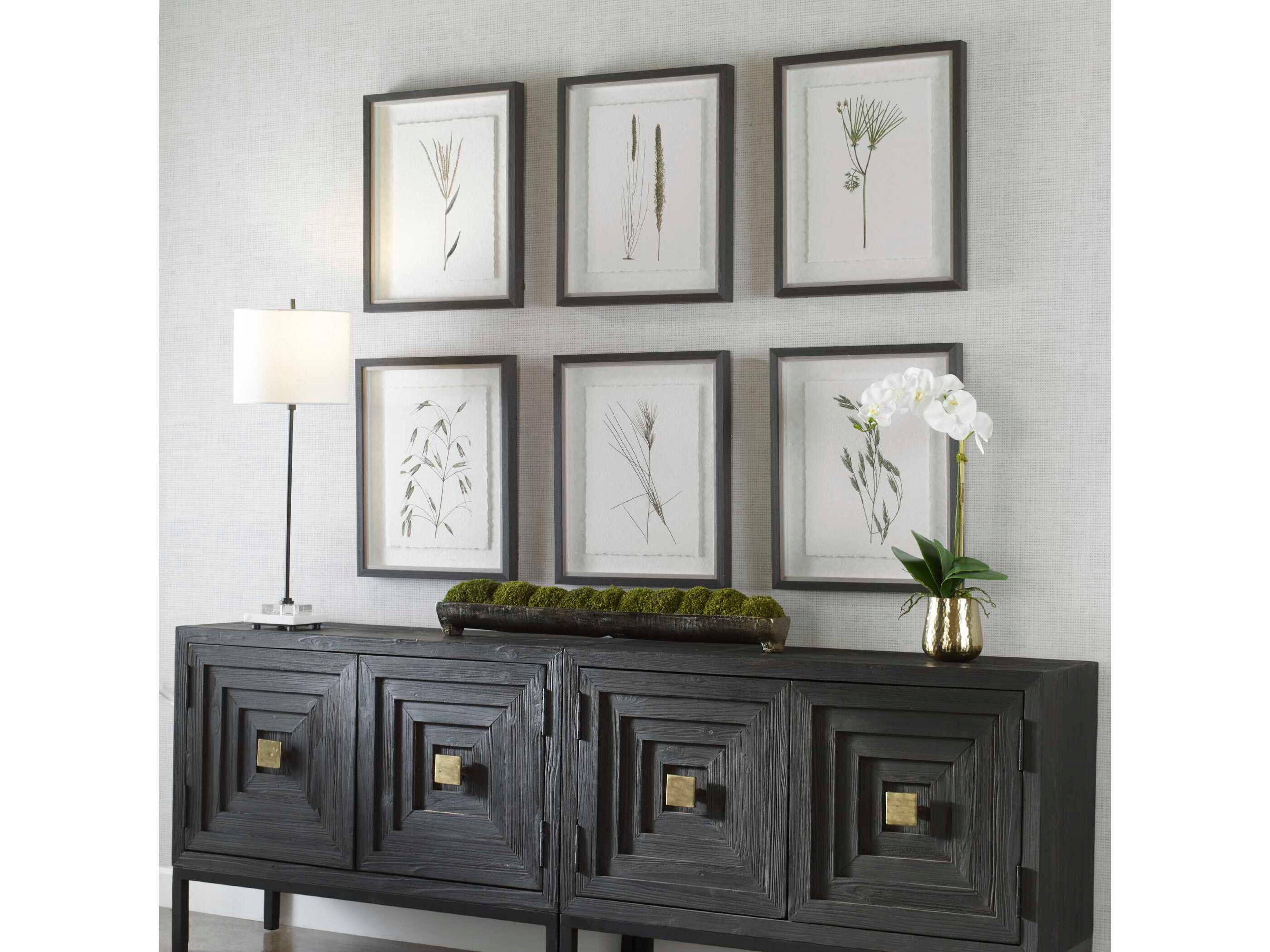 Uttermost Forest Finds Framed Print / Painting Set of 6