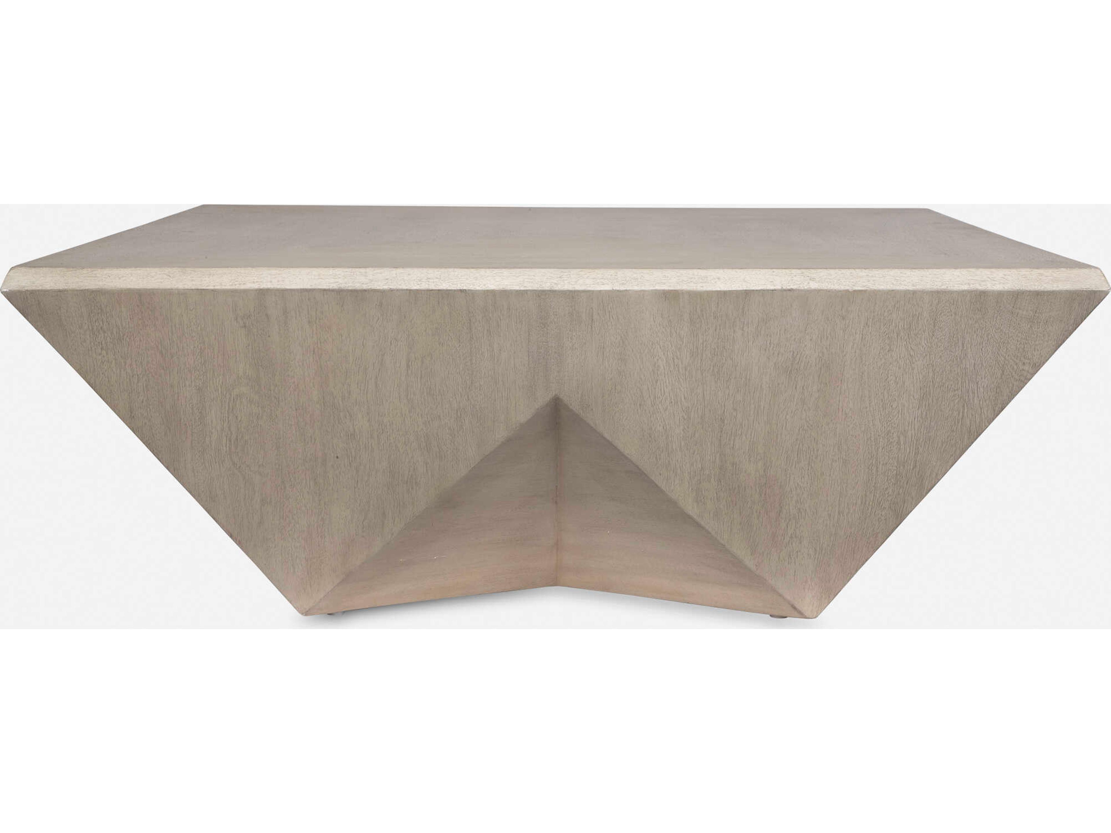 Uttermost Collins Square Wood Light Gray Coffee Table