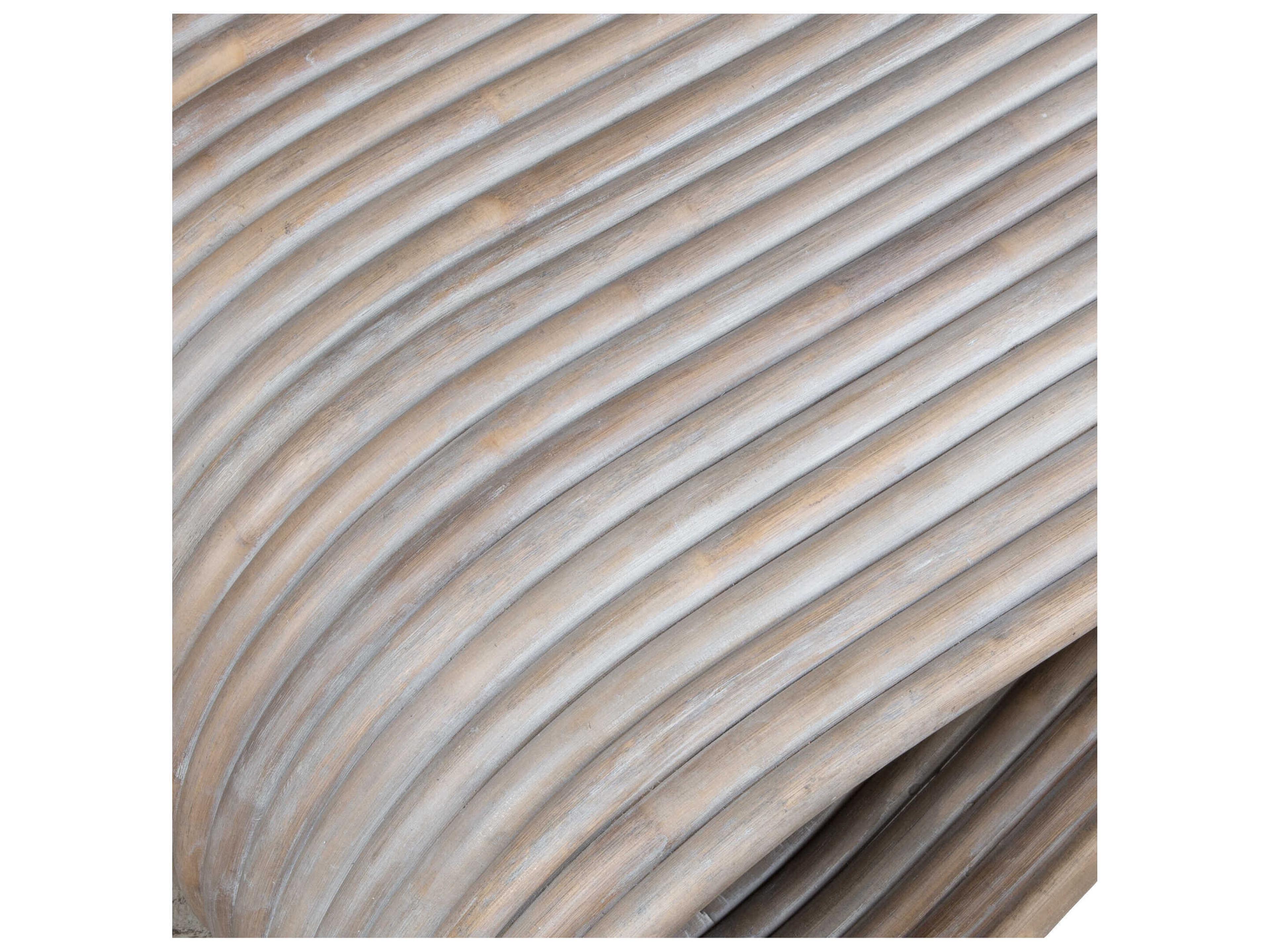 Uttermost Montrose Rectangular Rattan Whitewash Coffee Table