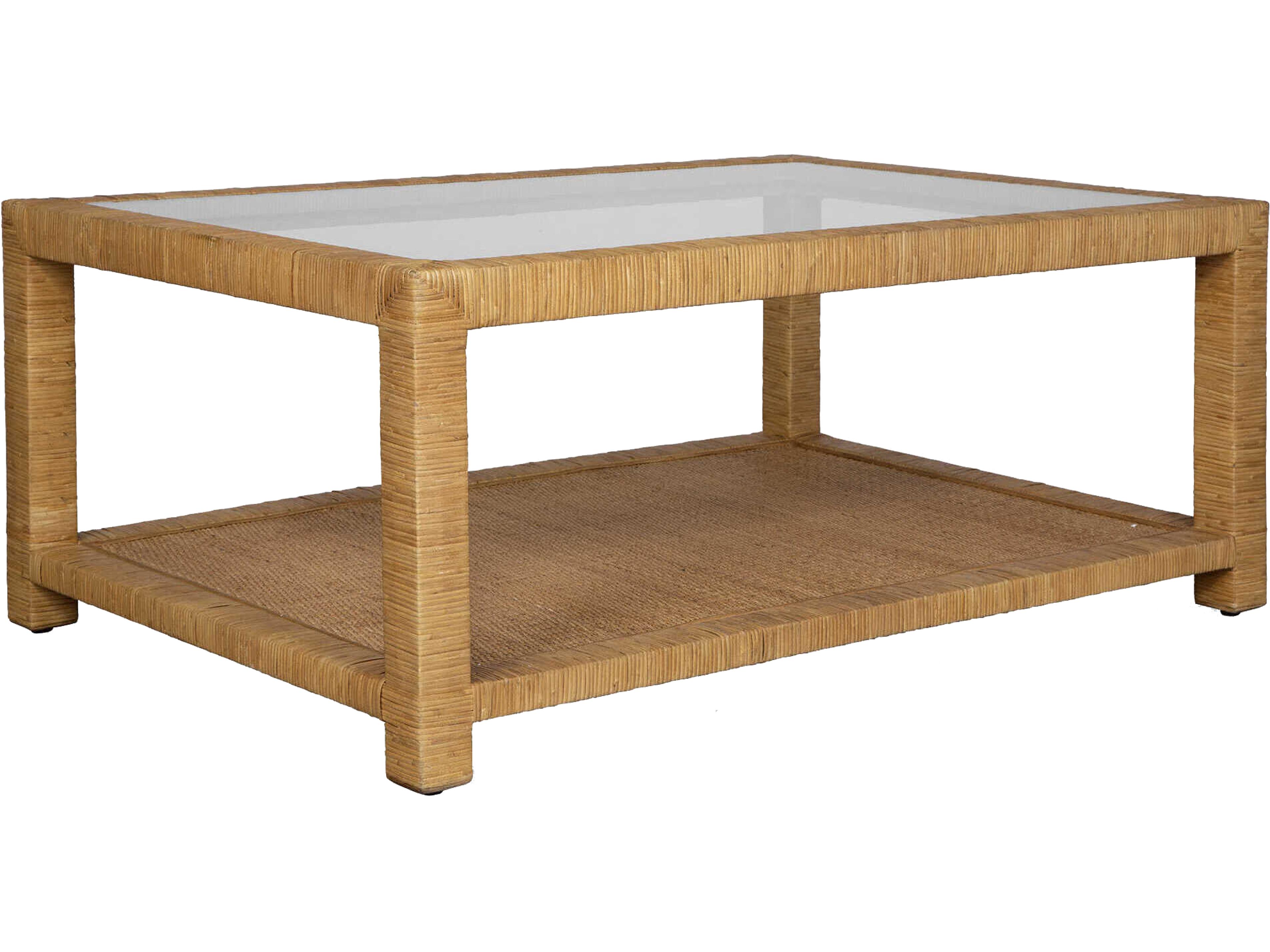Kensing Rectangular Glass Natural Coffee Table