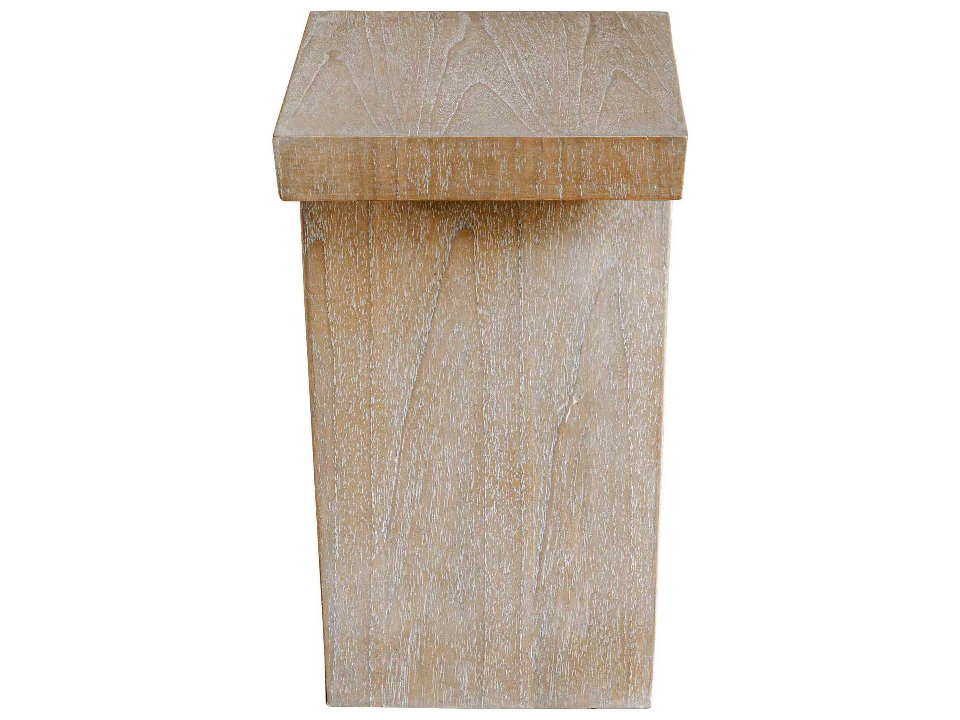 Uttermost Pruitt Rectangular Wood Natural End Table