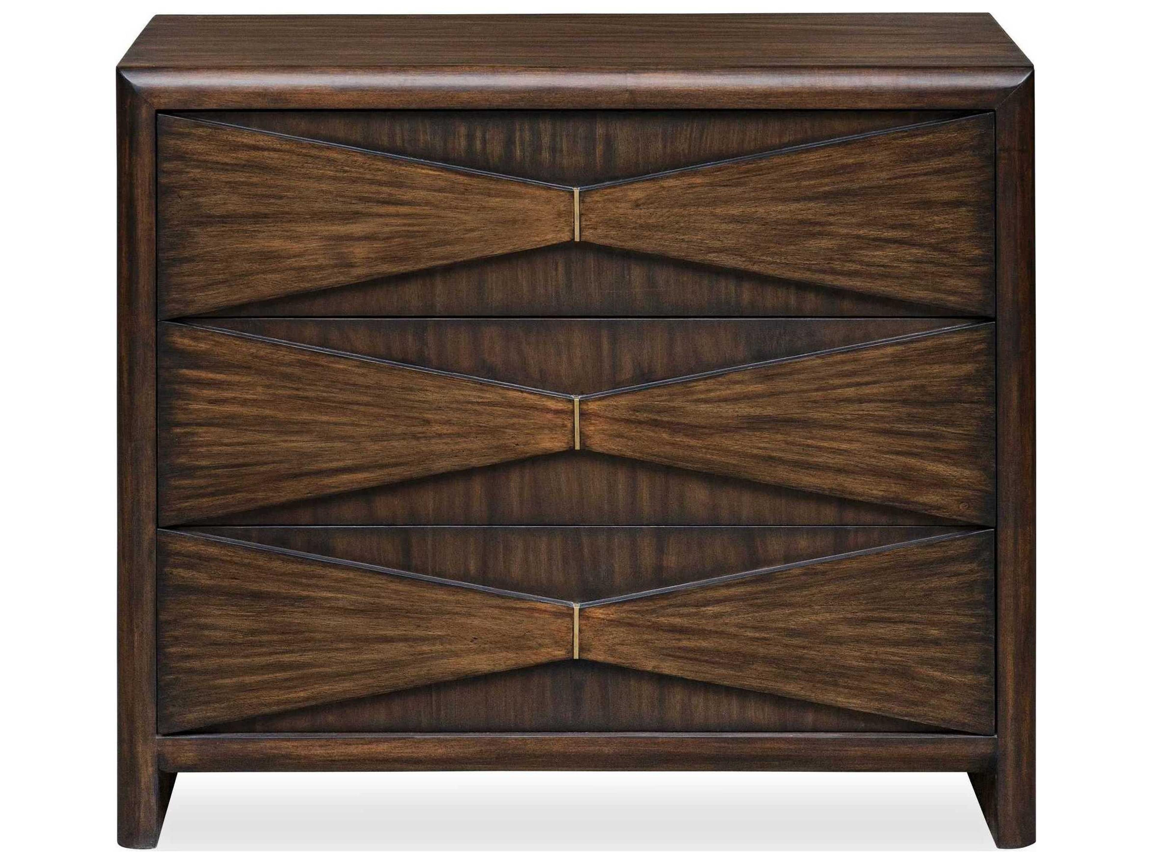 Uttermost Bowtie Deep Whisky Brown Acacia Wood Accent Chest