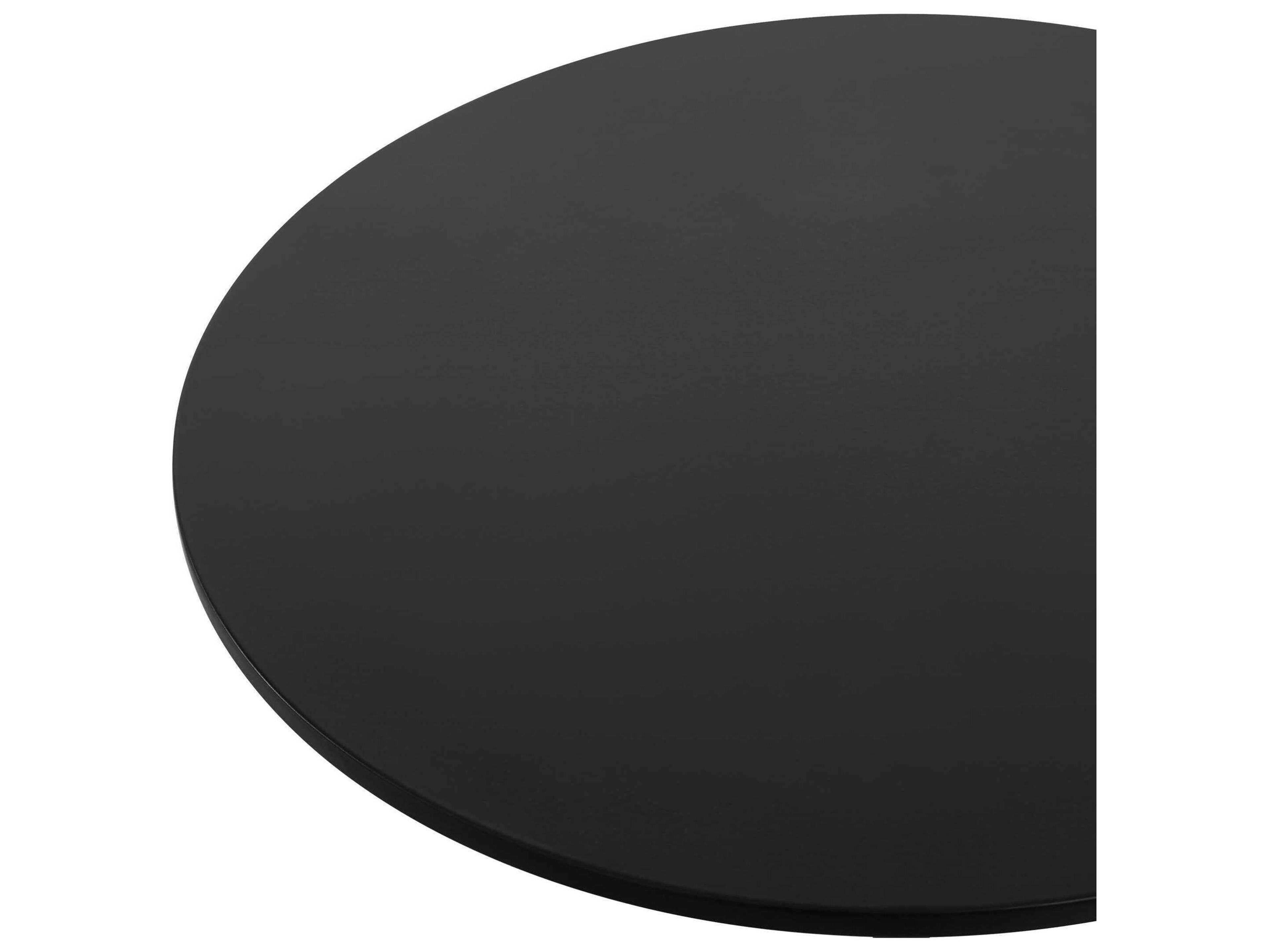 Uttermost Kincaid Round Metal Black White End Table