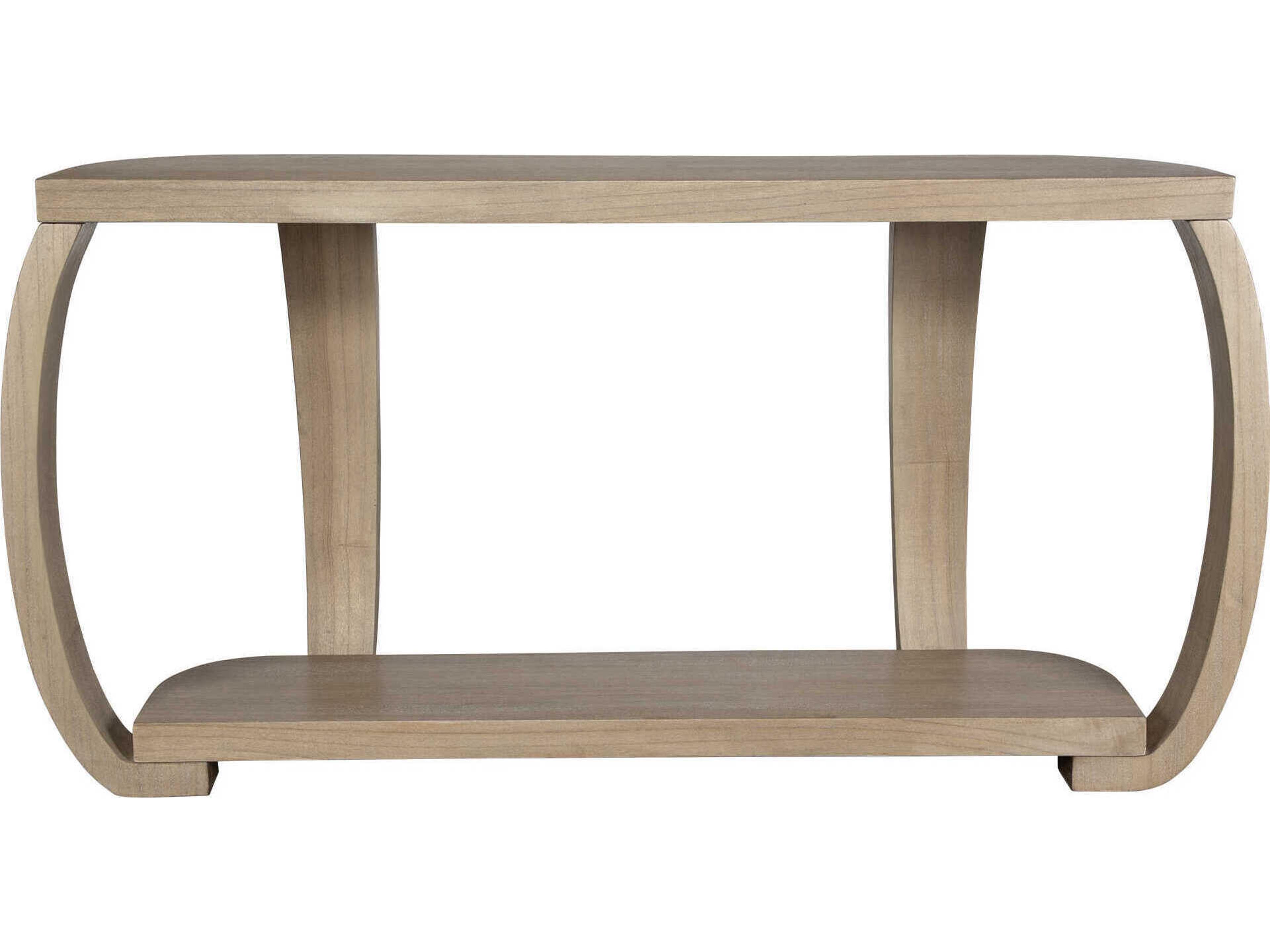 Uttermost Adona Demilune Wood Natural Console Table