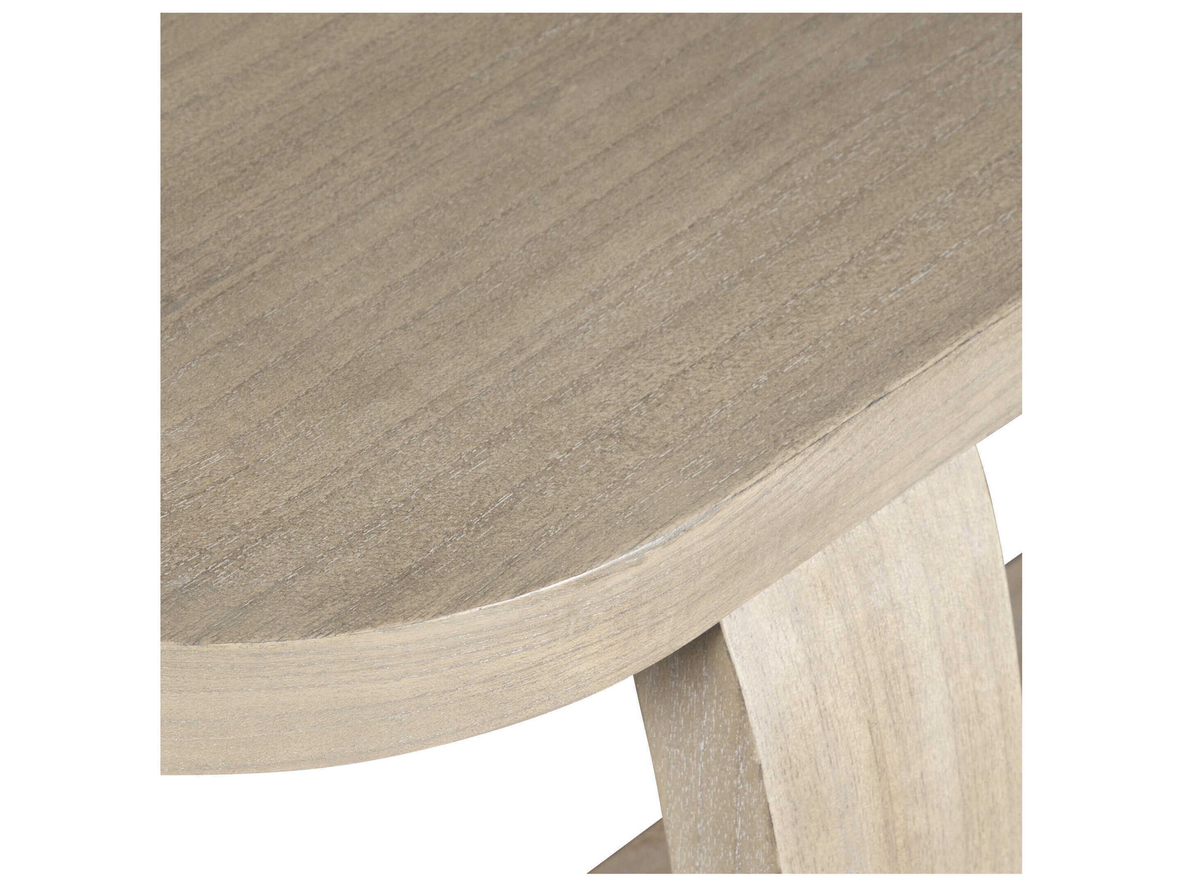 Uttermost Adona Demilune Wood Natural Console Table