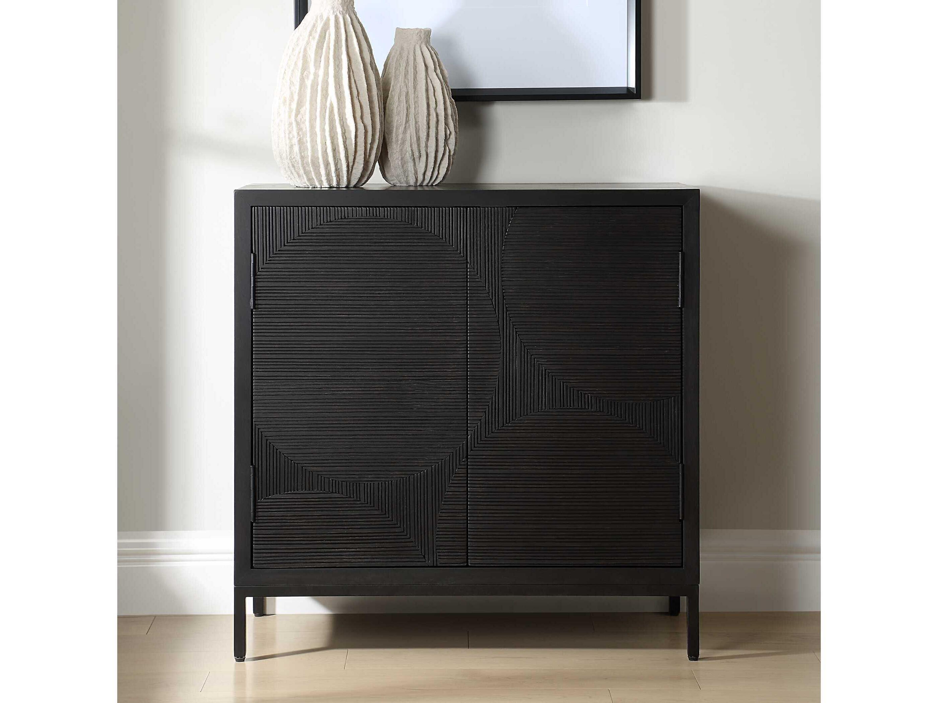 Uttermost Beswick Matte Black Accent Chest
