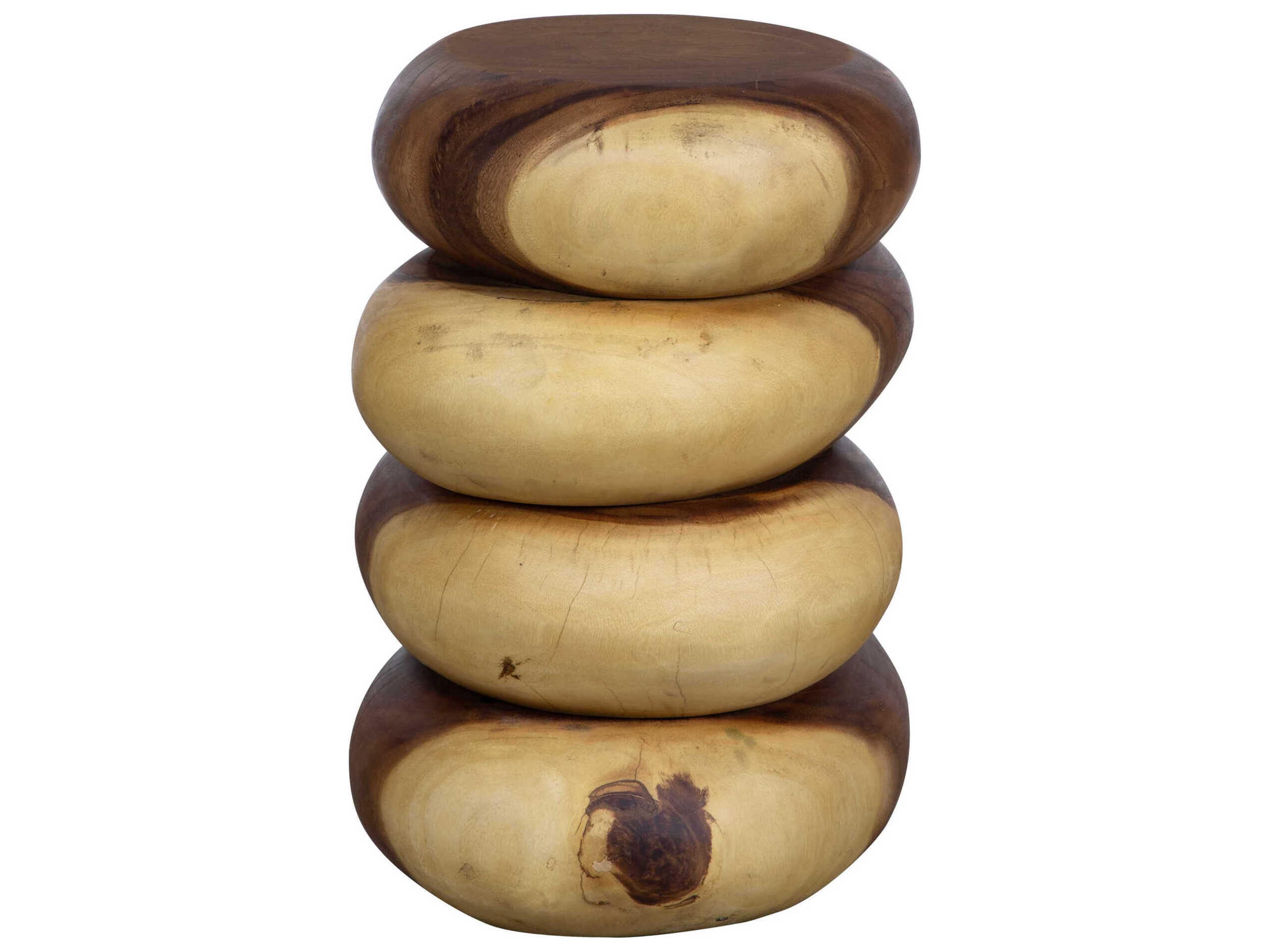 Uttermost Carrillo Oval Wood Natural End Table