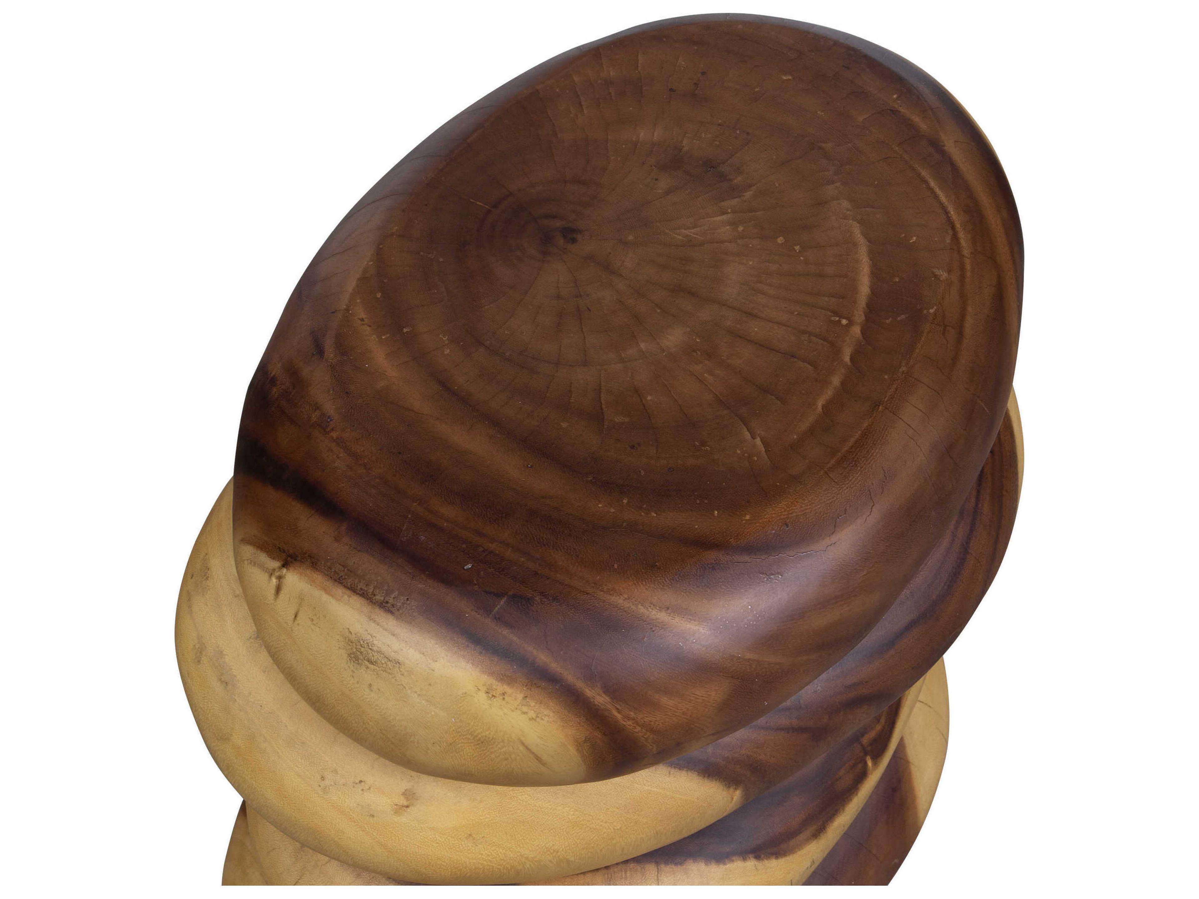 Uttermost Carrillo Oval Wood Natural End Table