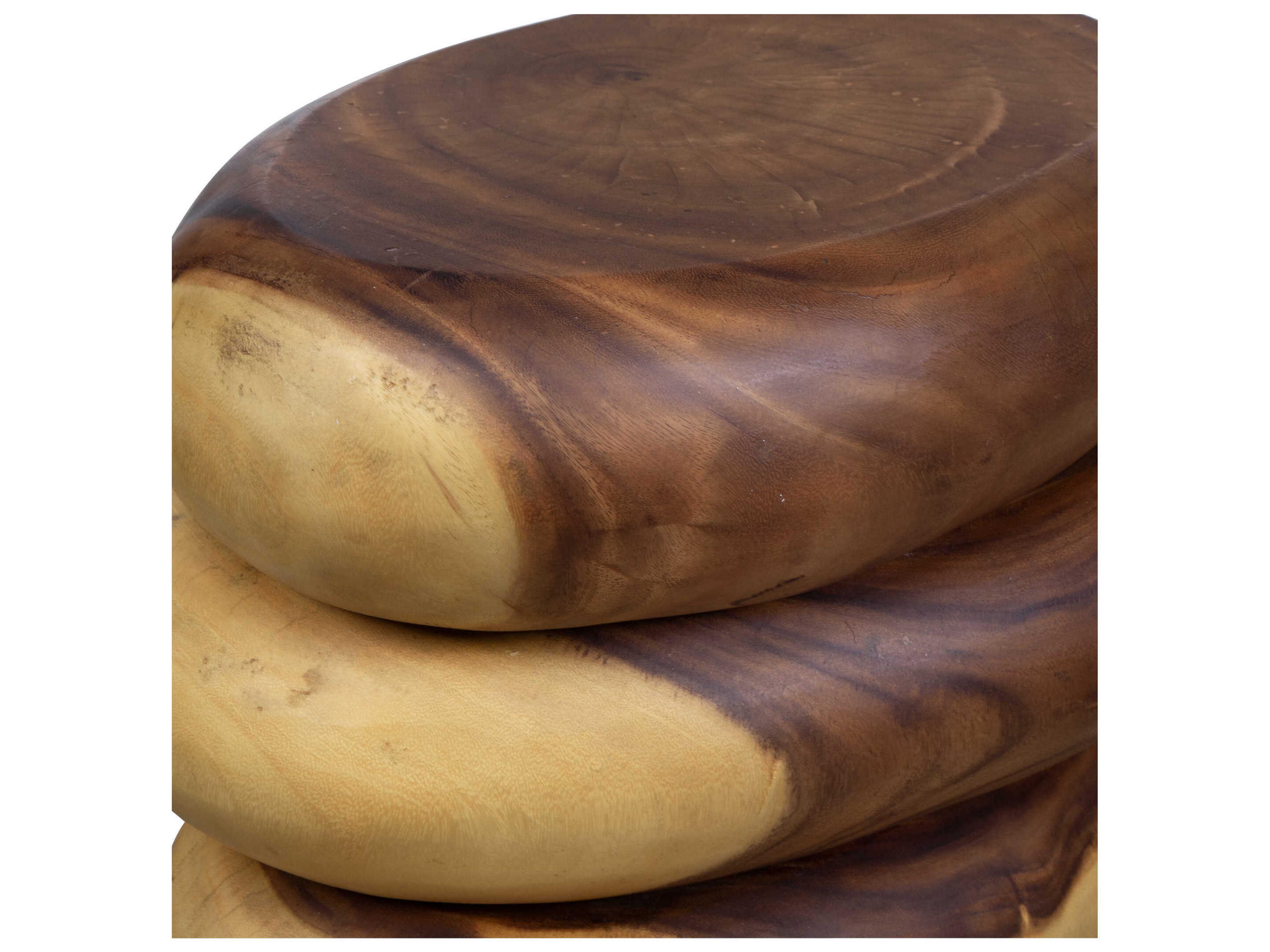 Uttermost Carrillo Oval Wood Natural End Table