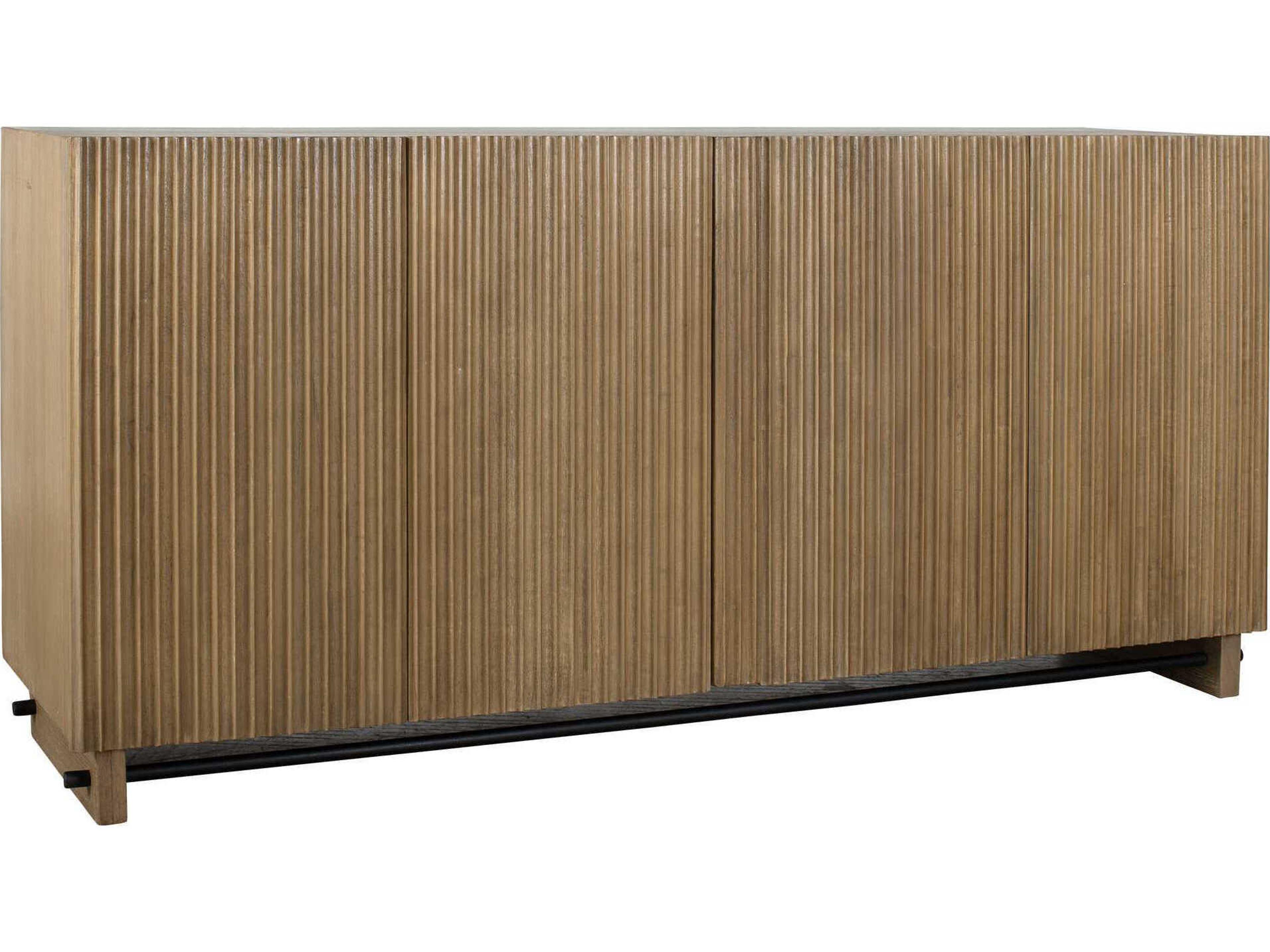 Kellem 64" Mindi Wood Matte Black Sideboard
