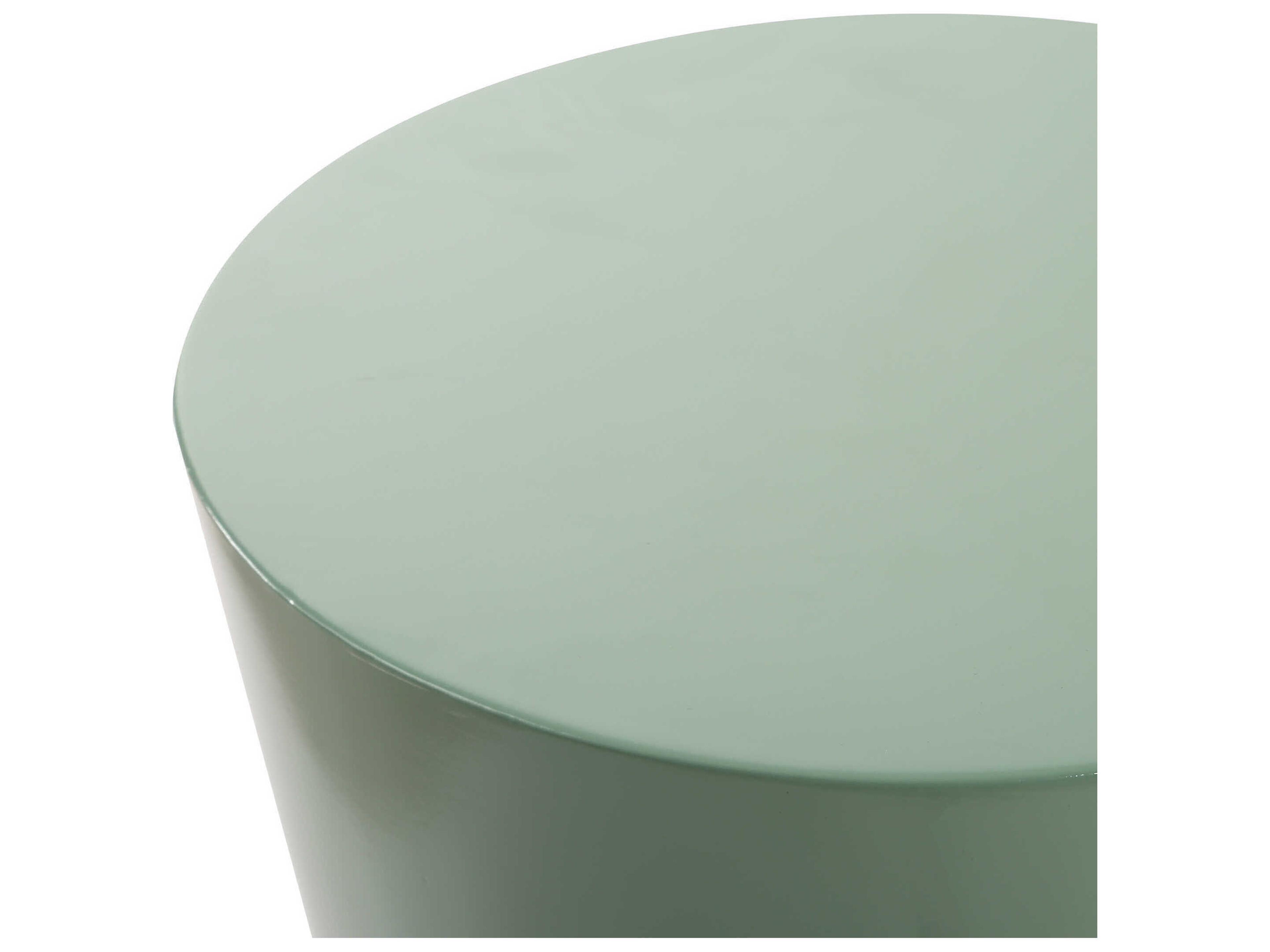 Uttermost Sabetha Round Wood Gloss Blue End Table