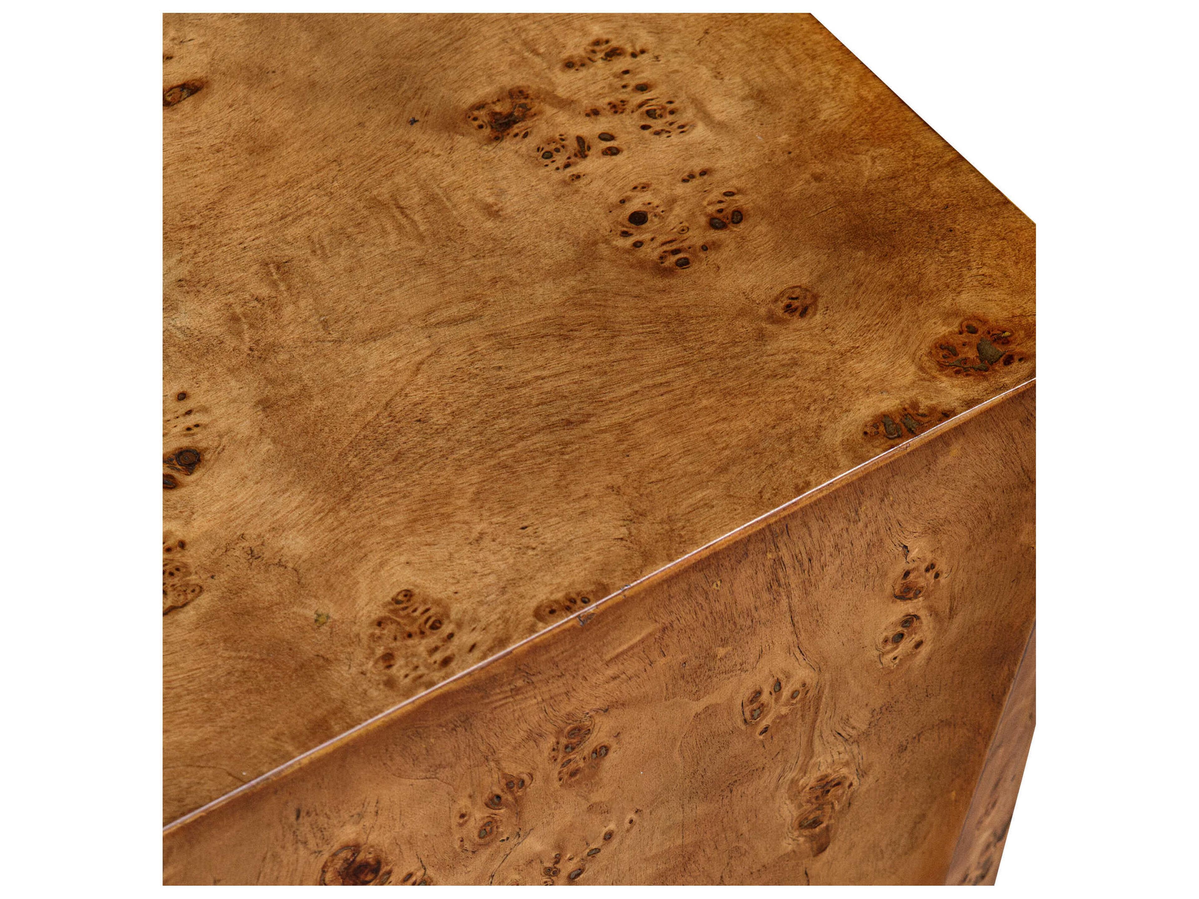 Uttermost Hughes Square Wood Caramel End Table