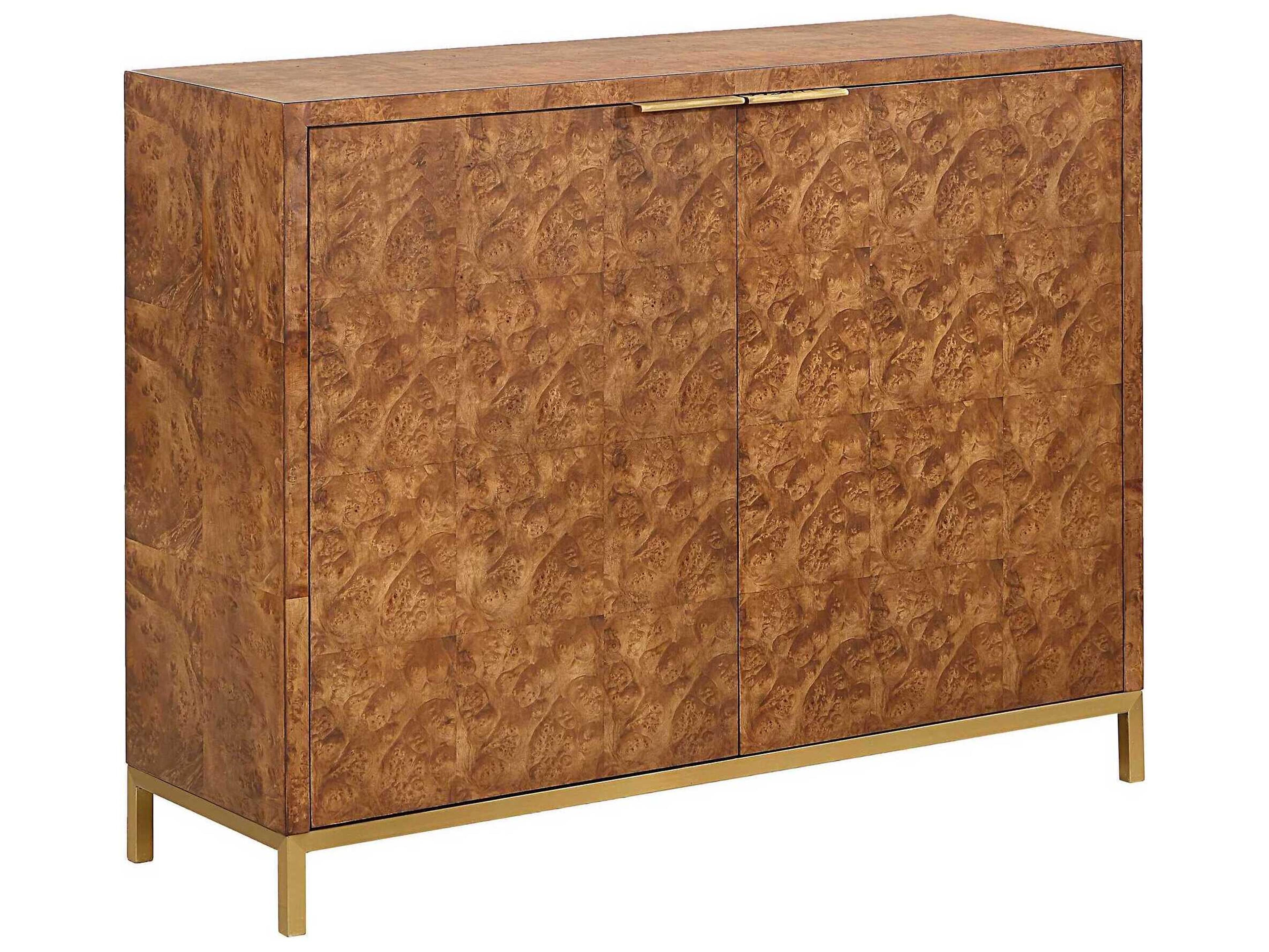 Jethro Natural Gold Brown Burlwood Accent Chest