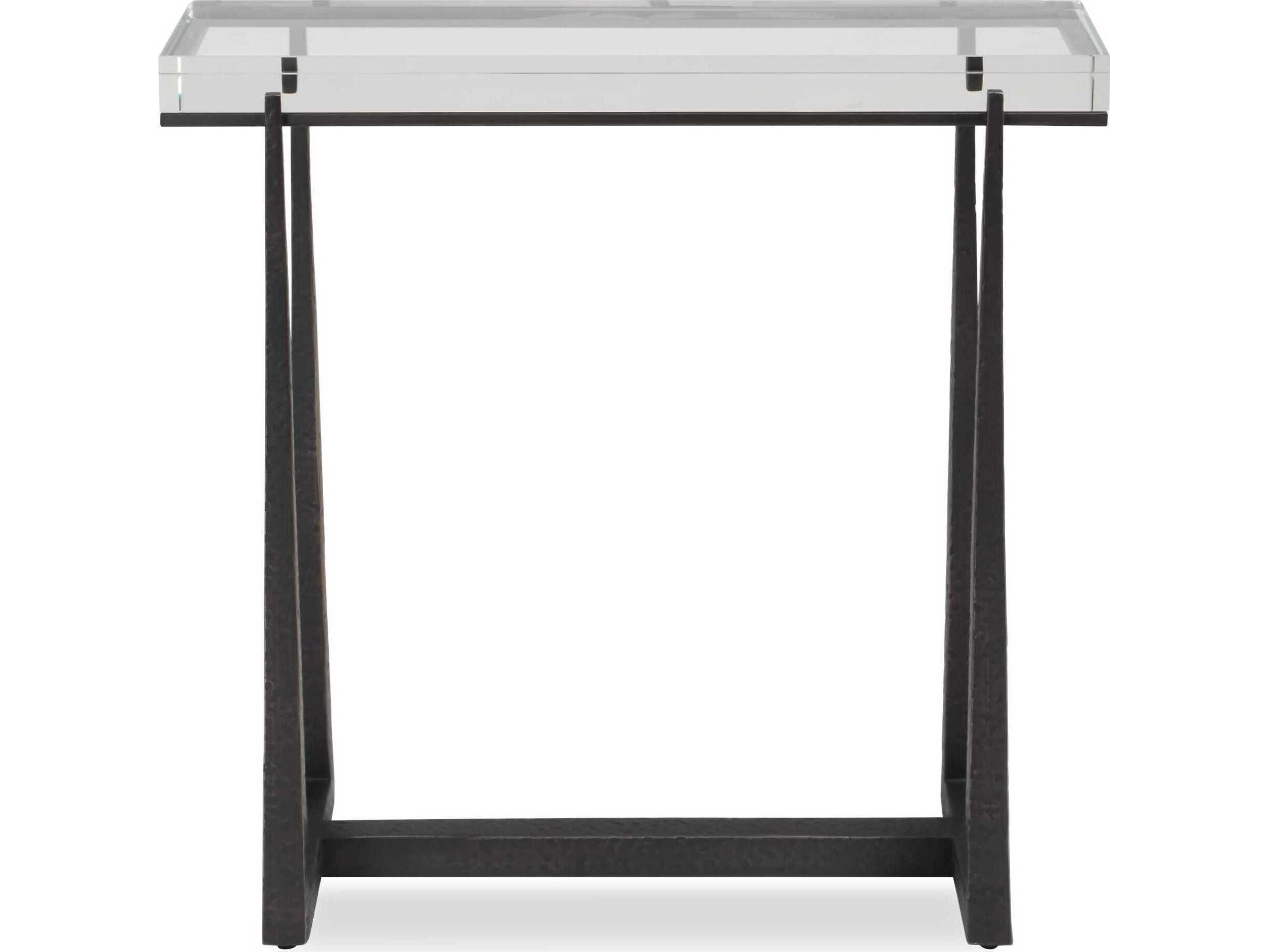 Midas Rectangular Dark Bronze End Table