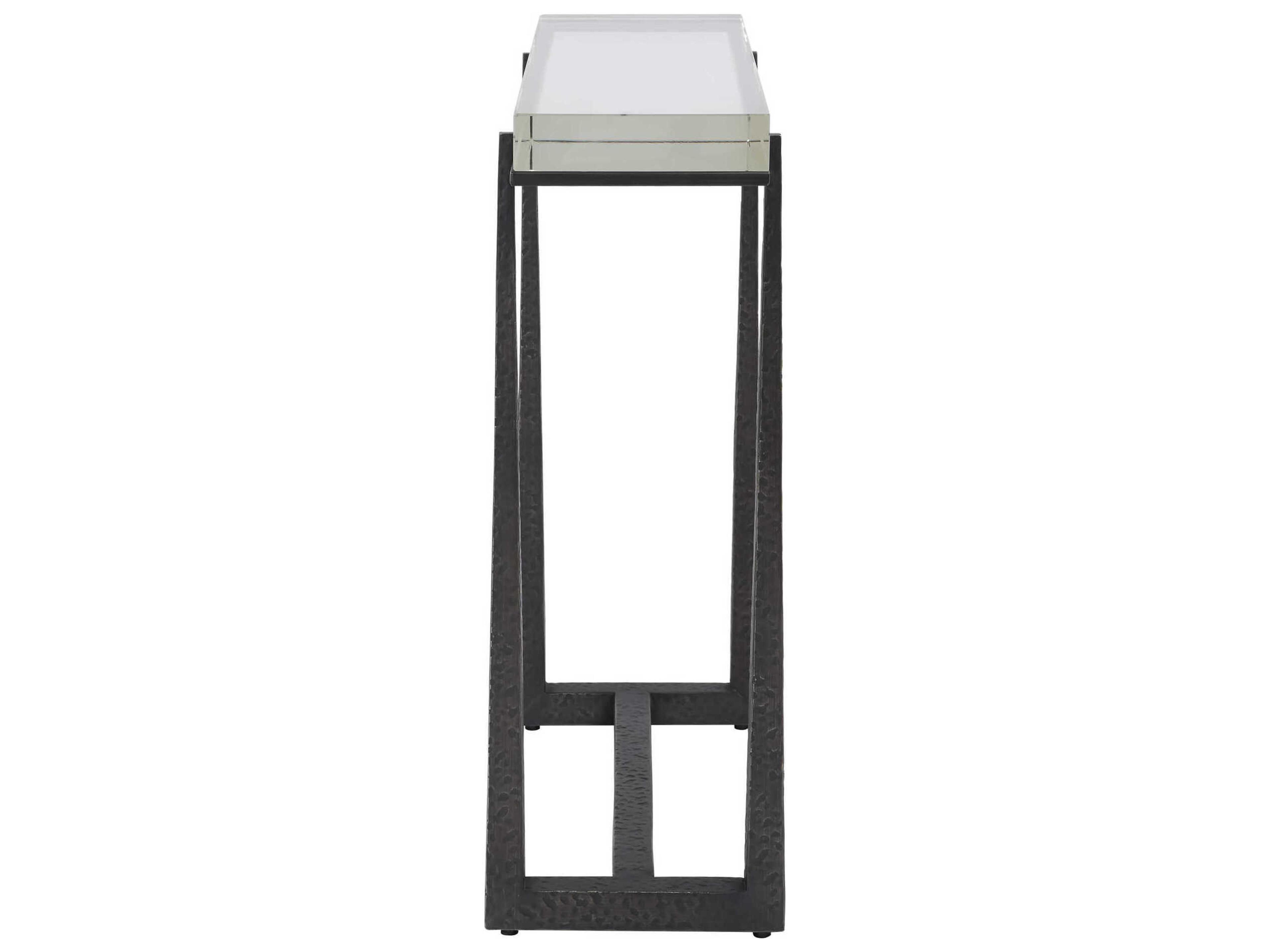 Uttermost Midas Rectangular Dark Bronze End Table