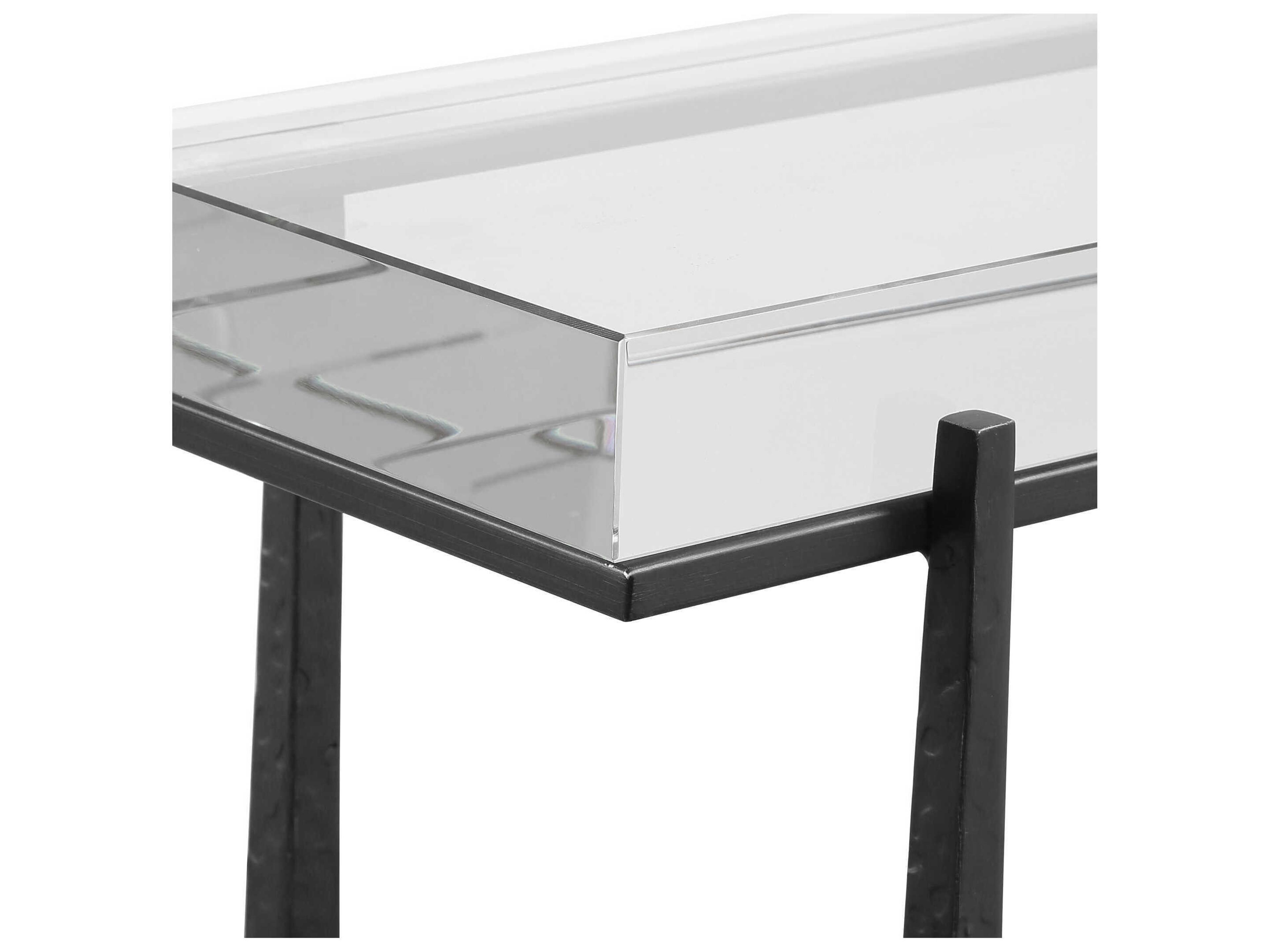 Uttermost Midas Rectangular Dark Bronze End Table