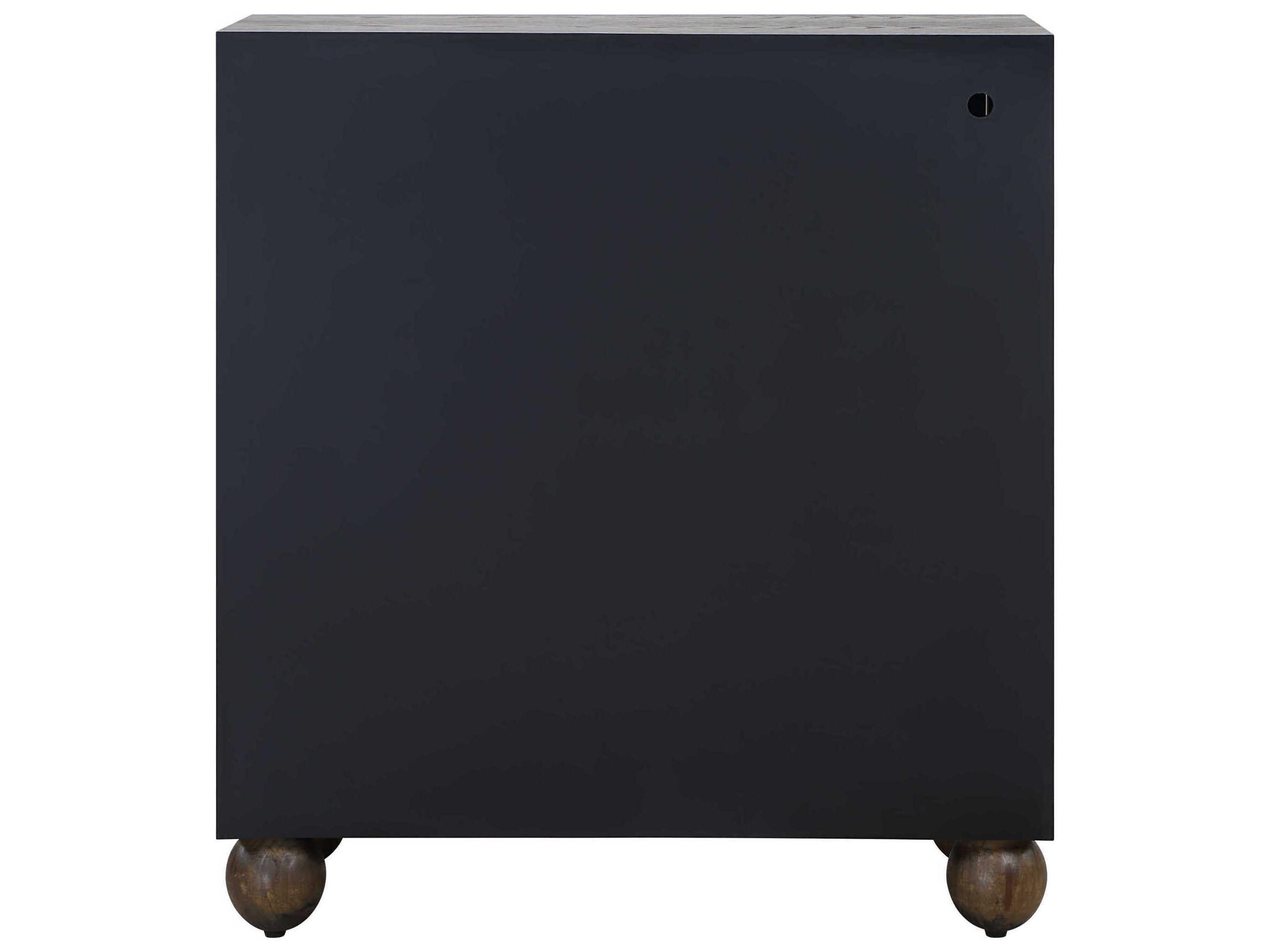 Uttermost Mayenne Oak Warm Brass Accent Chest