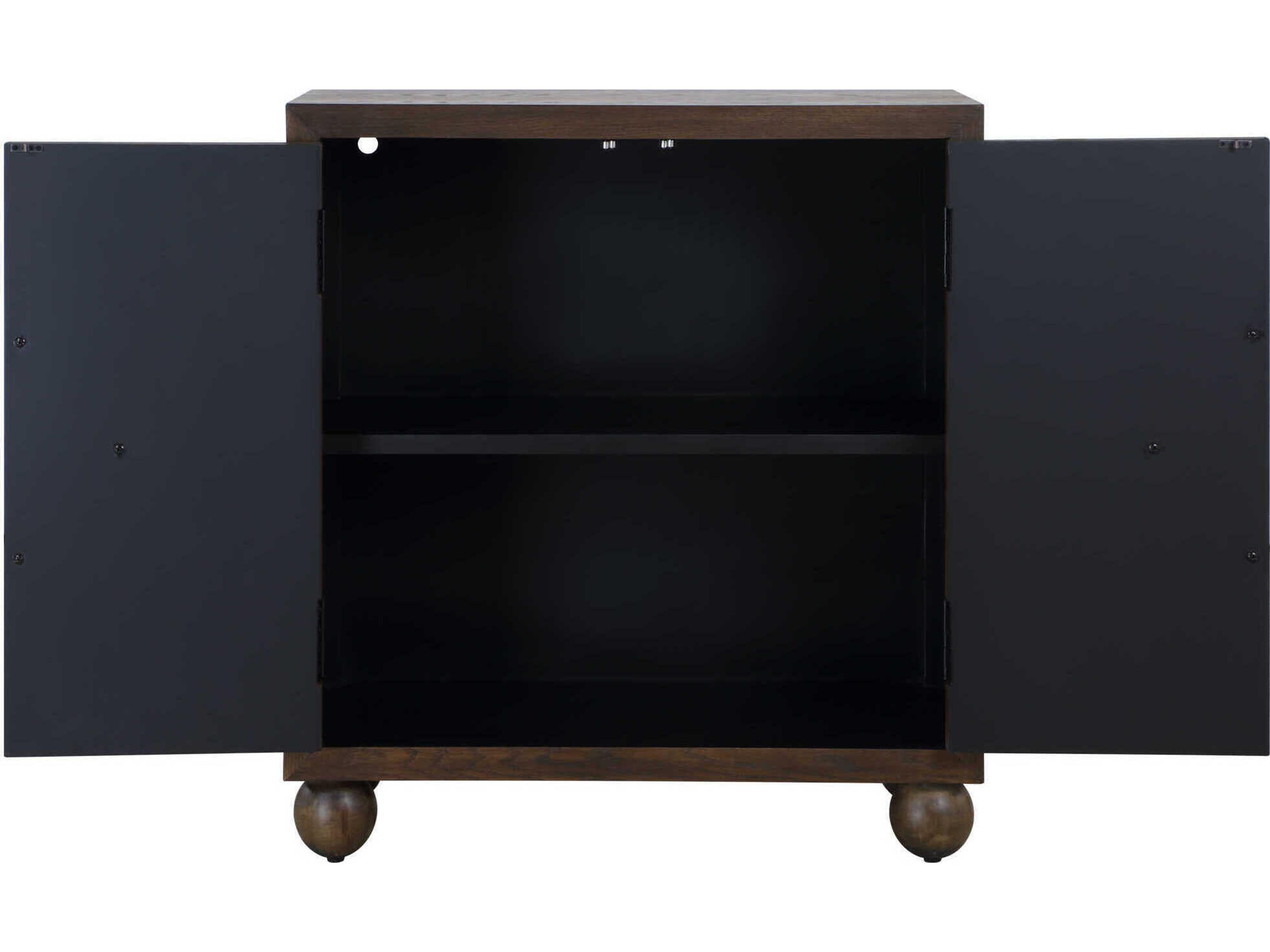 Uttermost Mayenne Oak Warm Brass Accent Chest