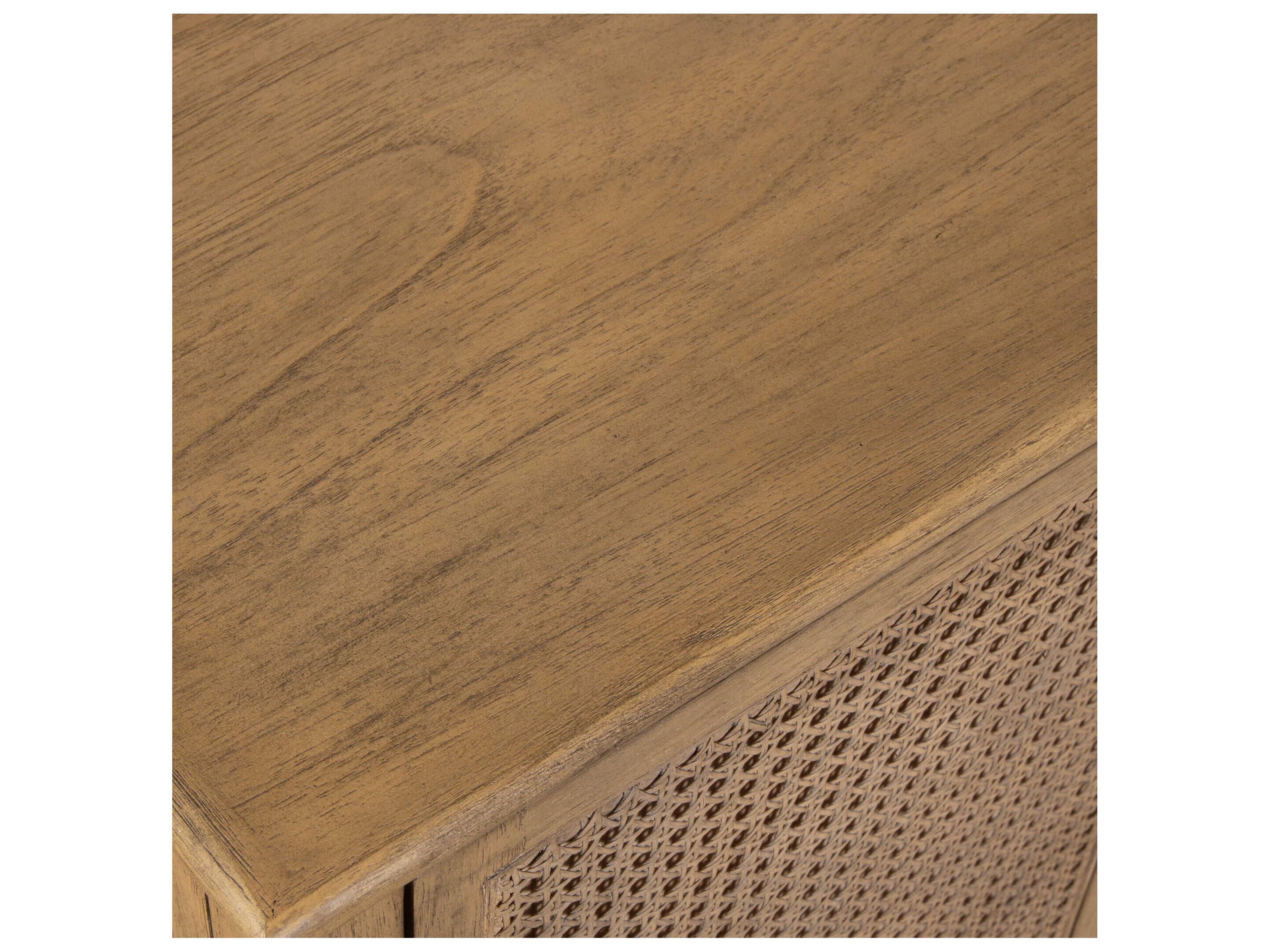 Uttermost Lynx Round Wood Natural End Table