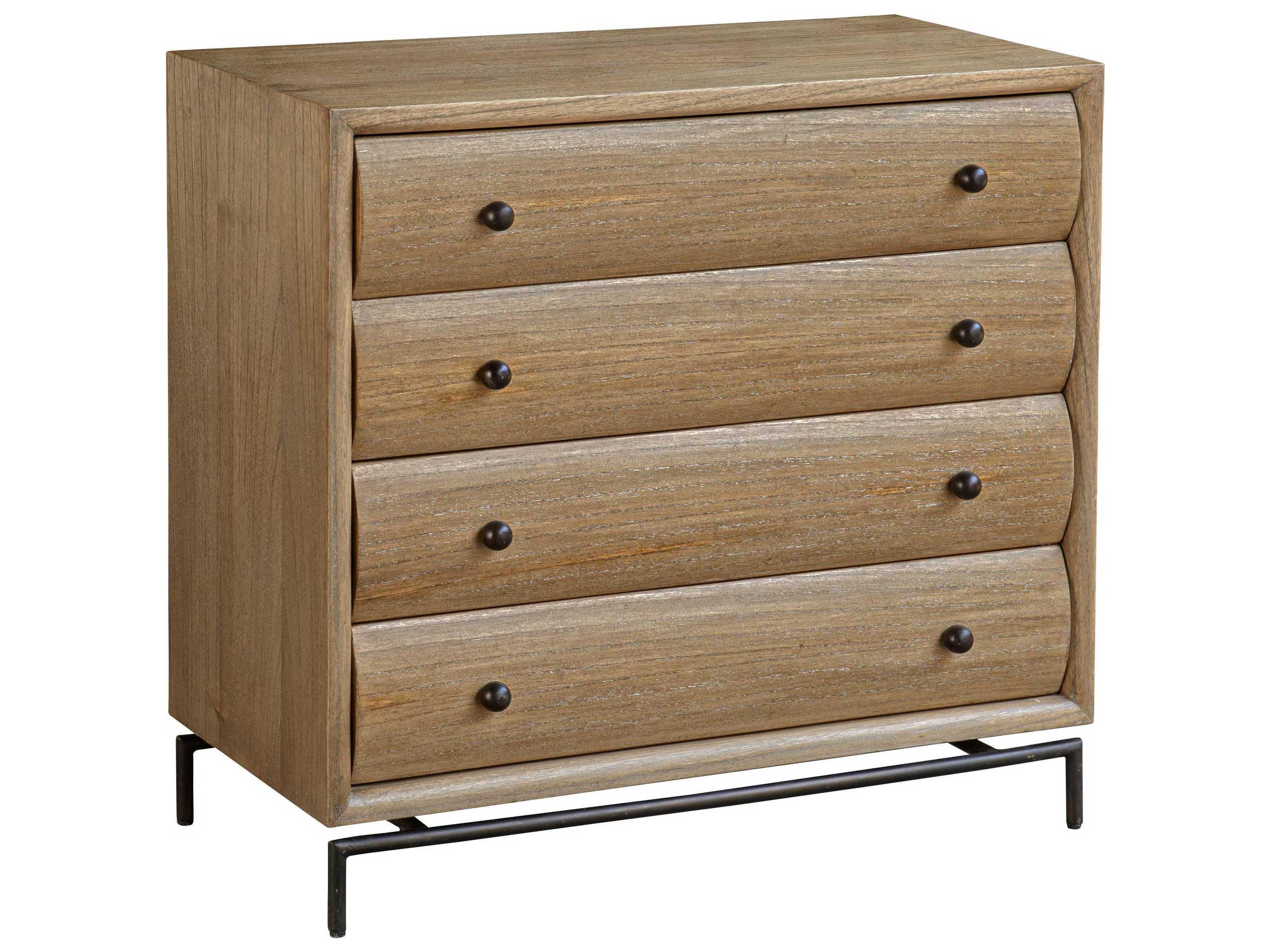 Millard 4-Drawers Brown Mindi Wood Dresser