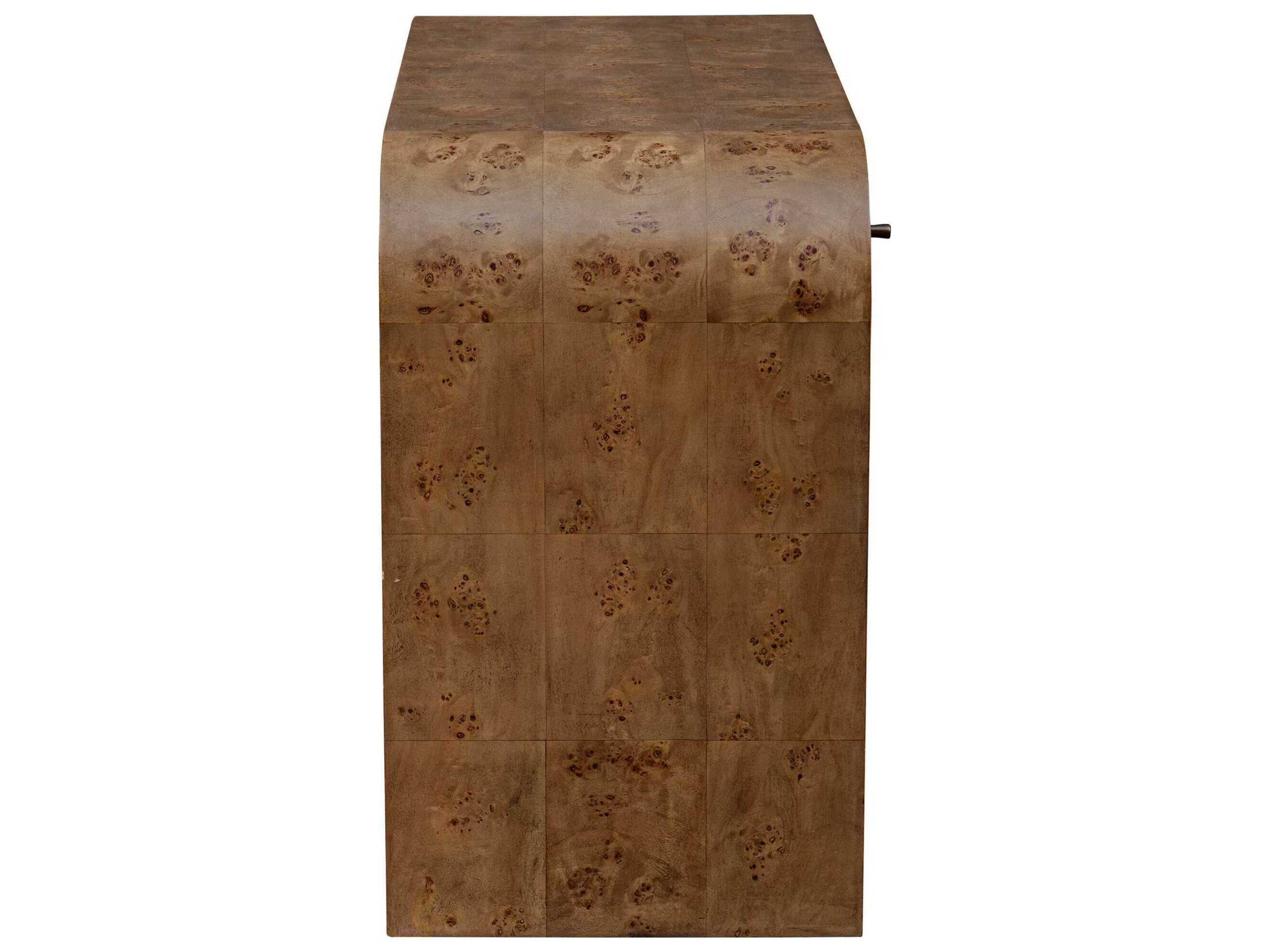 Uttermost Rocco Natural Brown Burlwood Writing Desk