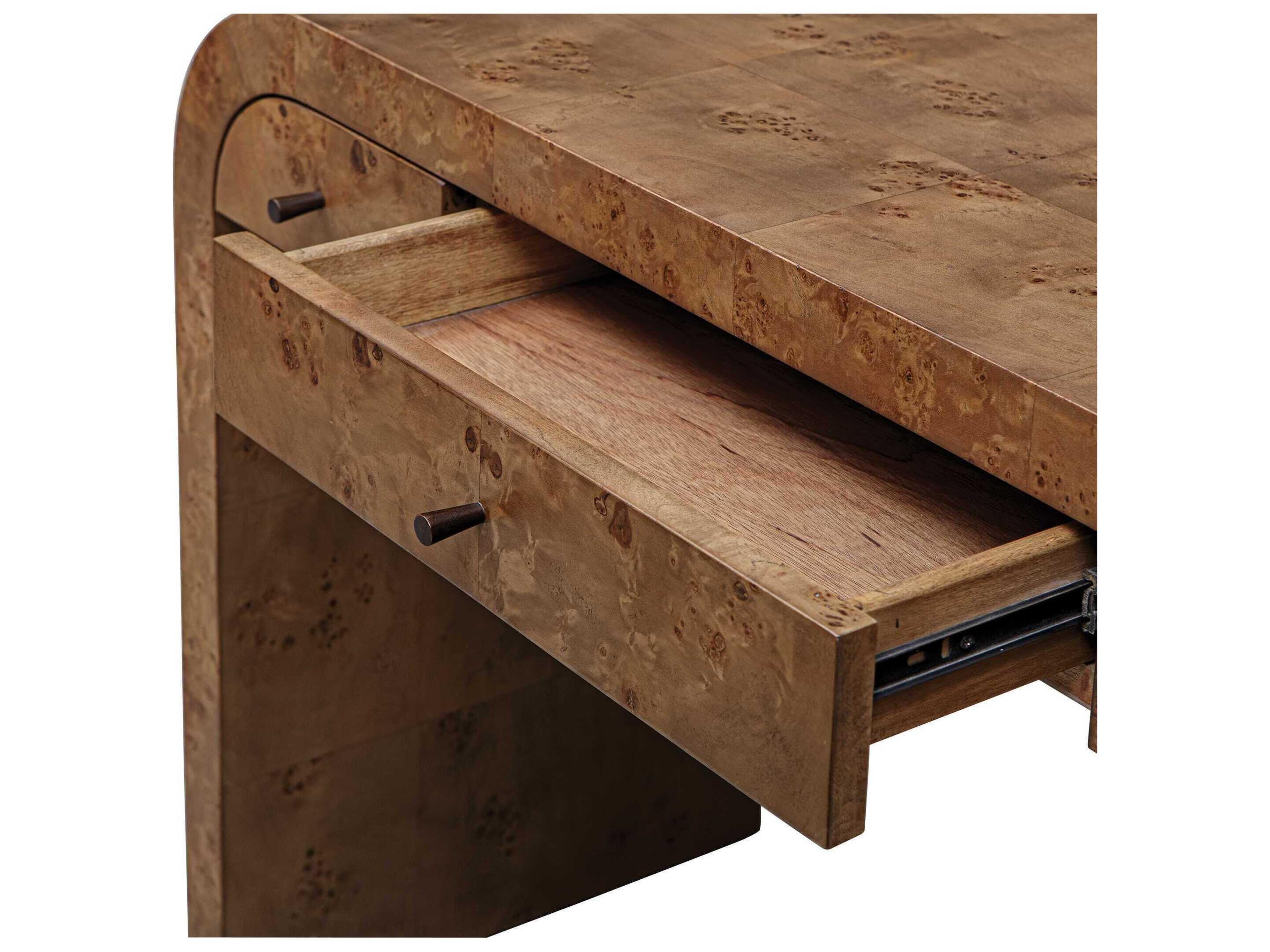 Uttermost Rocco Natural Brown Burlwood Writing Desk